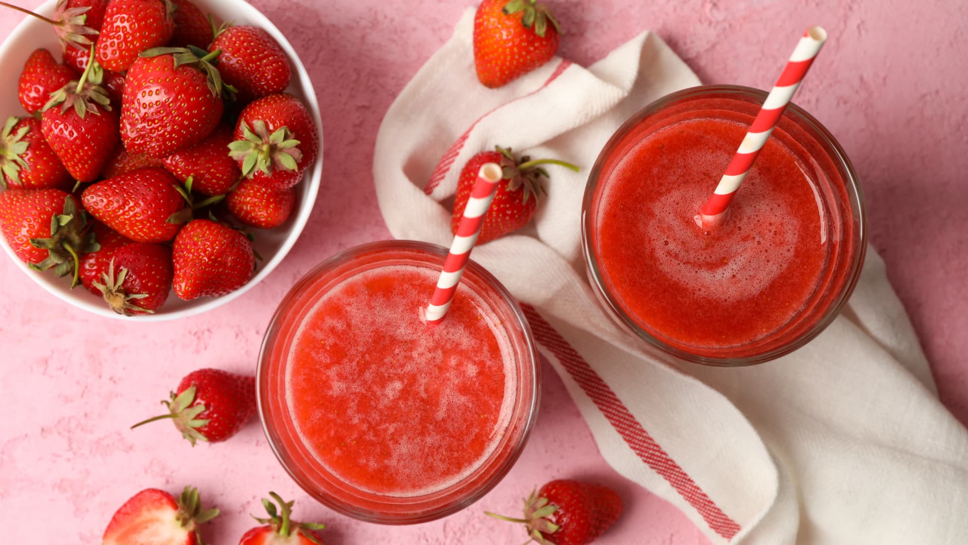 Selbst gemachter Erdbeersaft