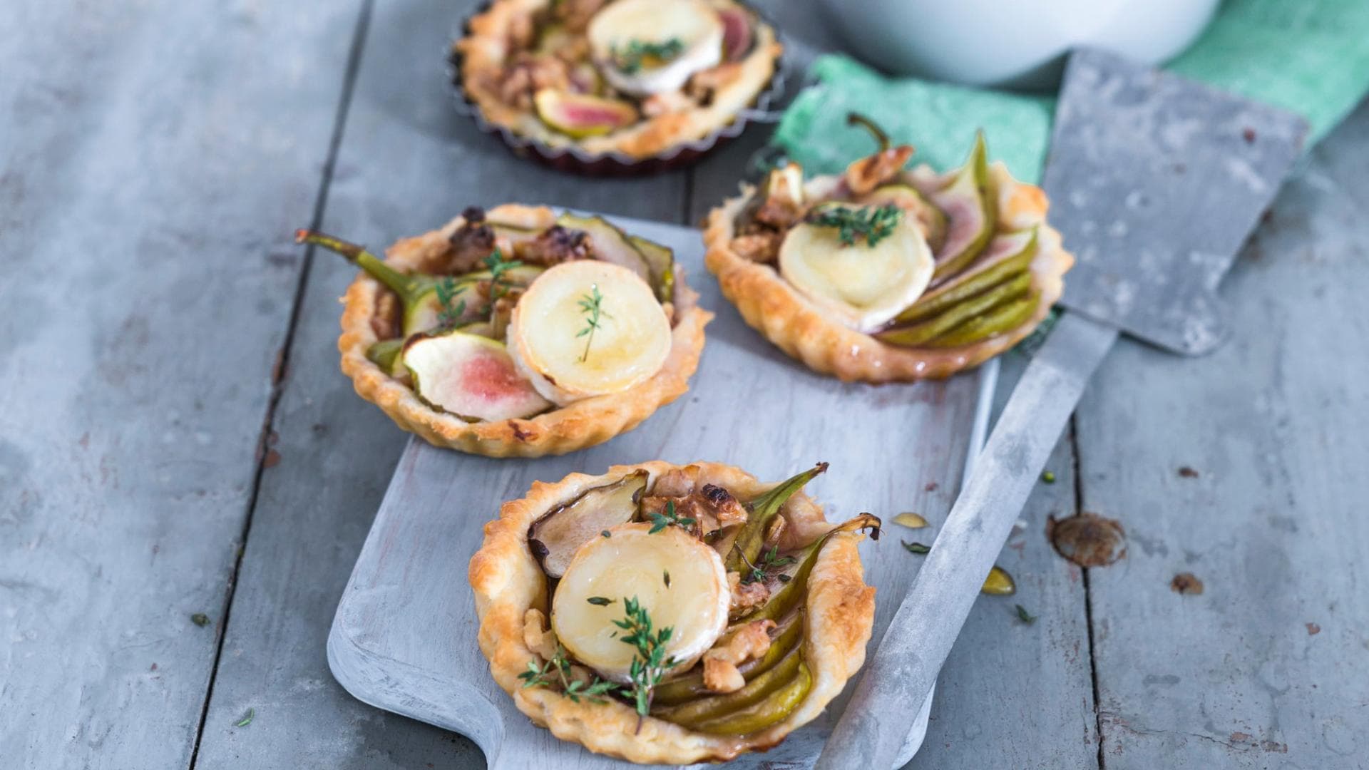 Rezept für ein Tartelettes mit Feigen und Ziegenkäse
