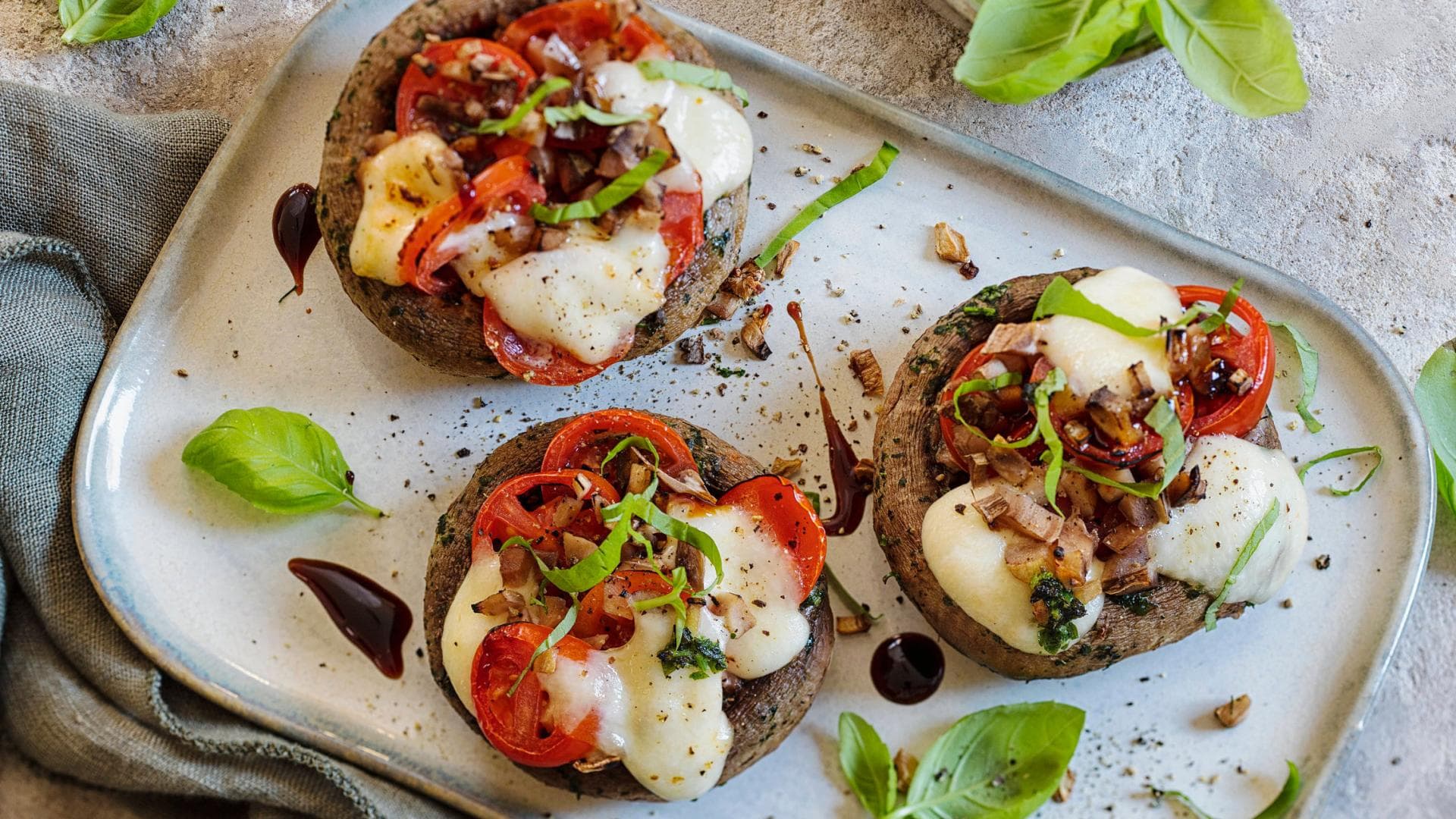 Gefüllte Champignons vom Grill 