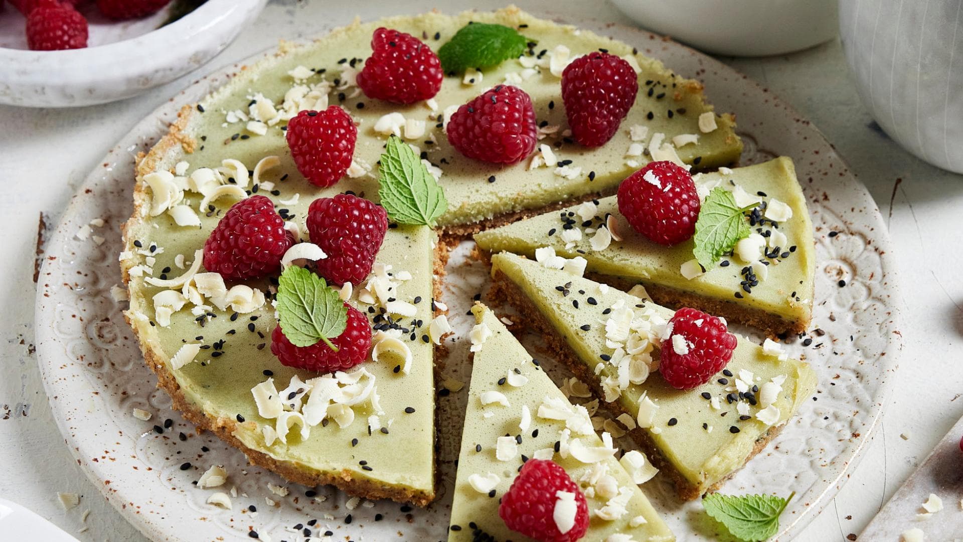 Matcha-Schokoladen-Tarte 