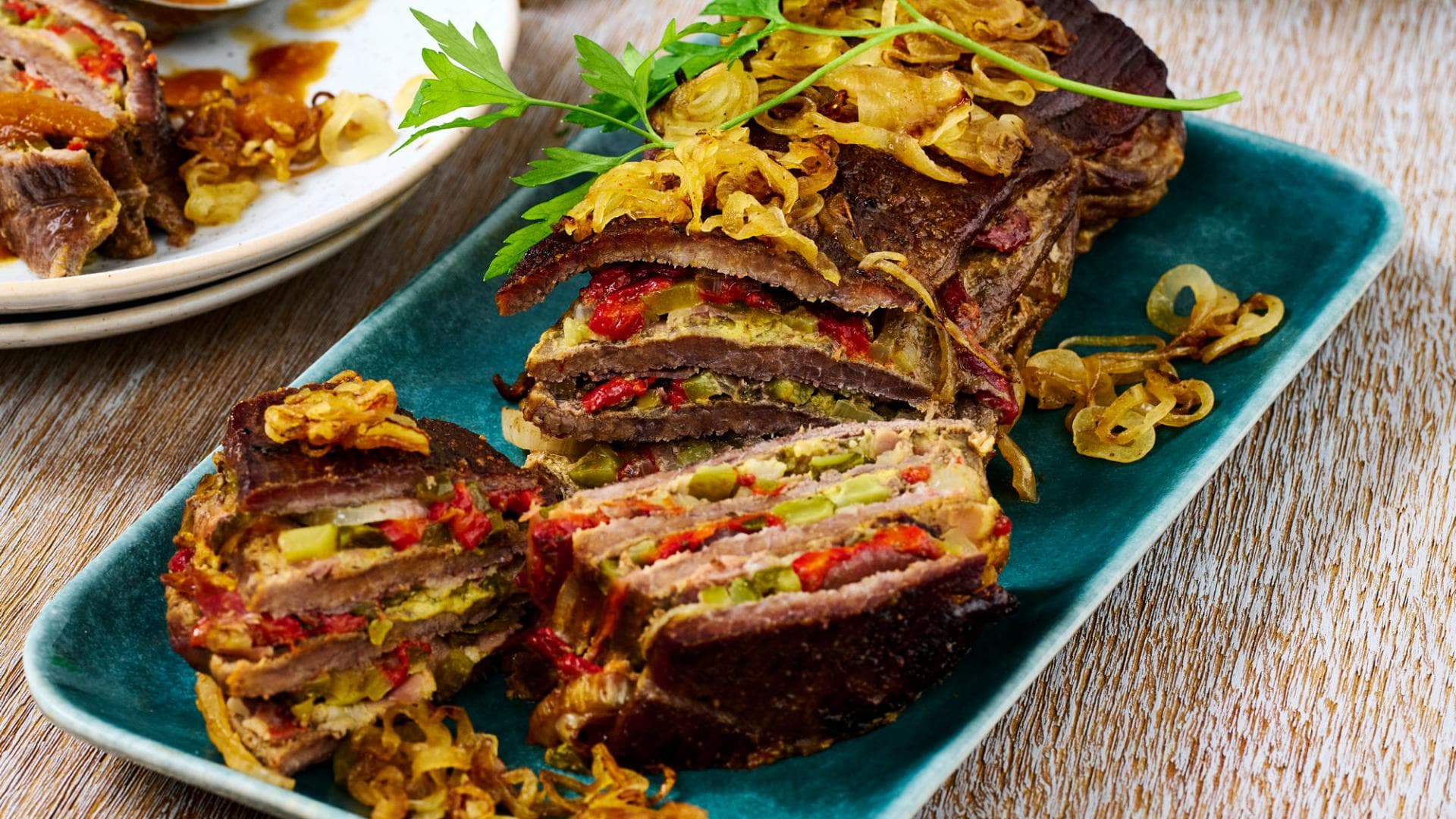 Rouladen-Schichtbraten