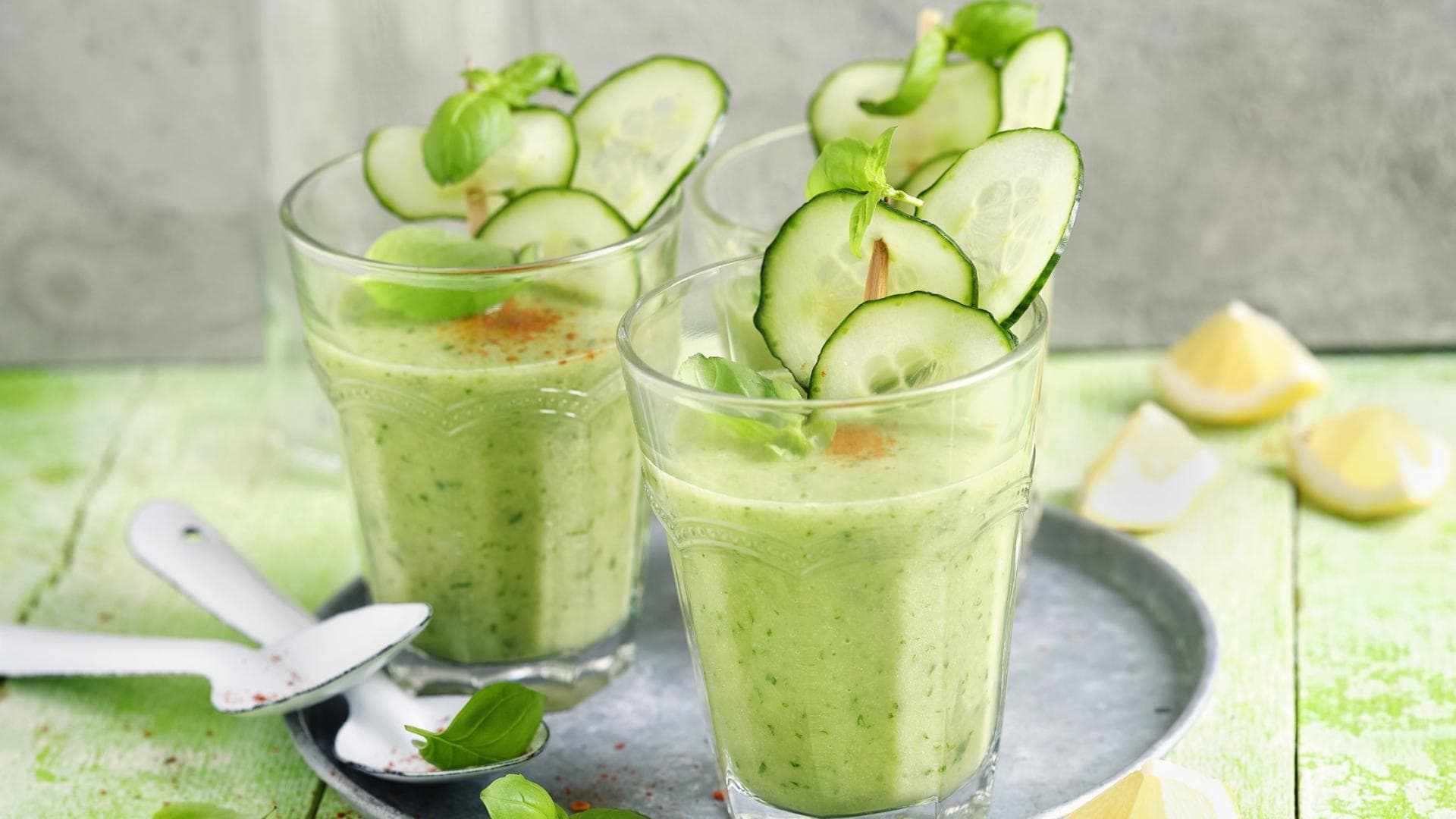 Erfrischende Gurkensuppe 