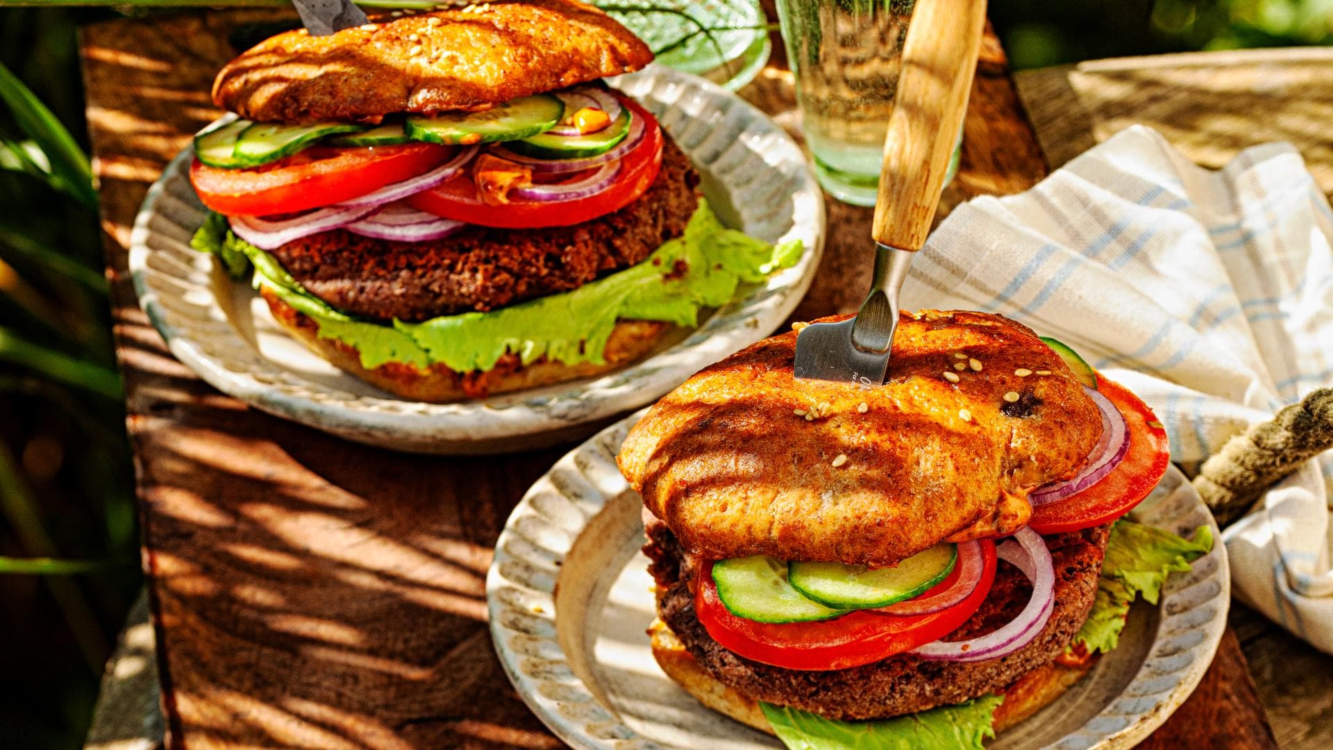 Veggie-Burger vom Grill