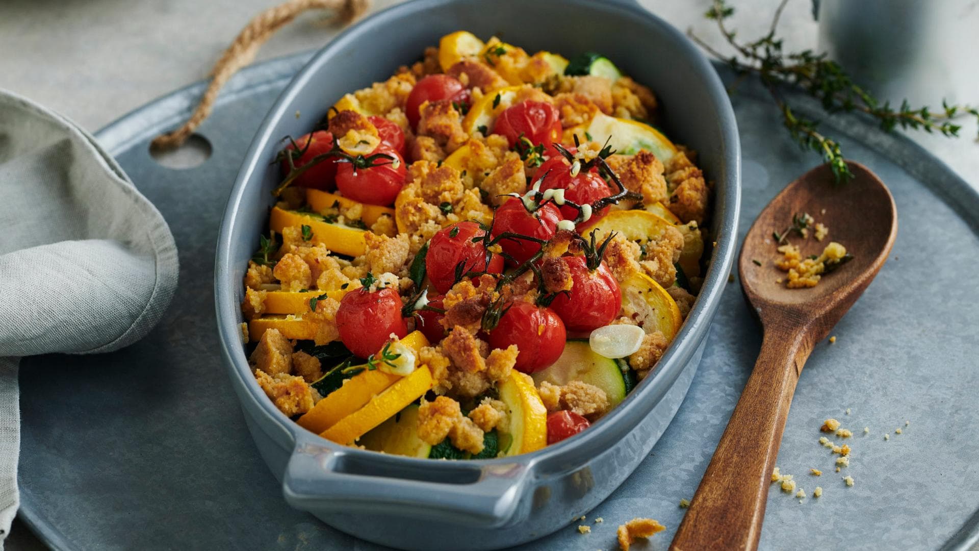 Zucchini-Crumble 
