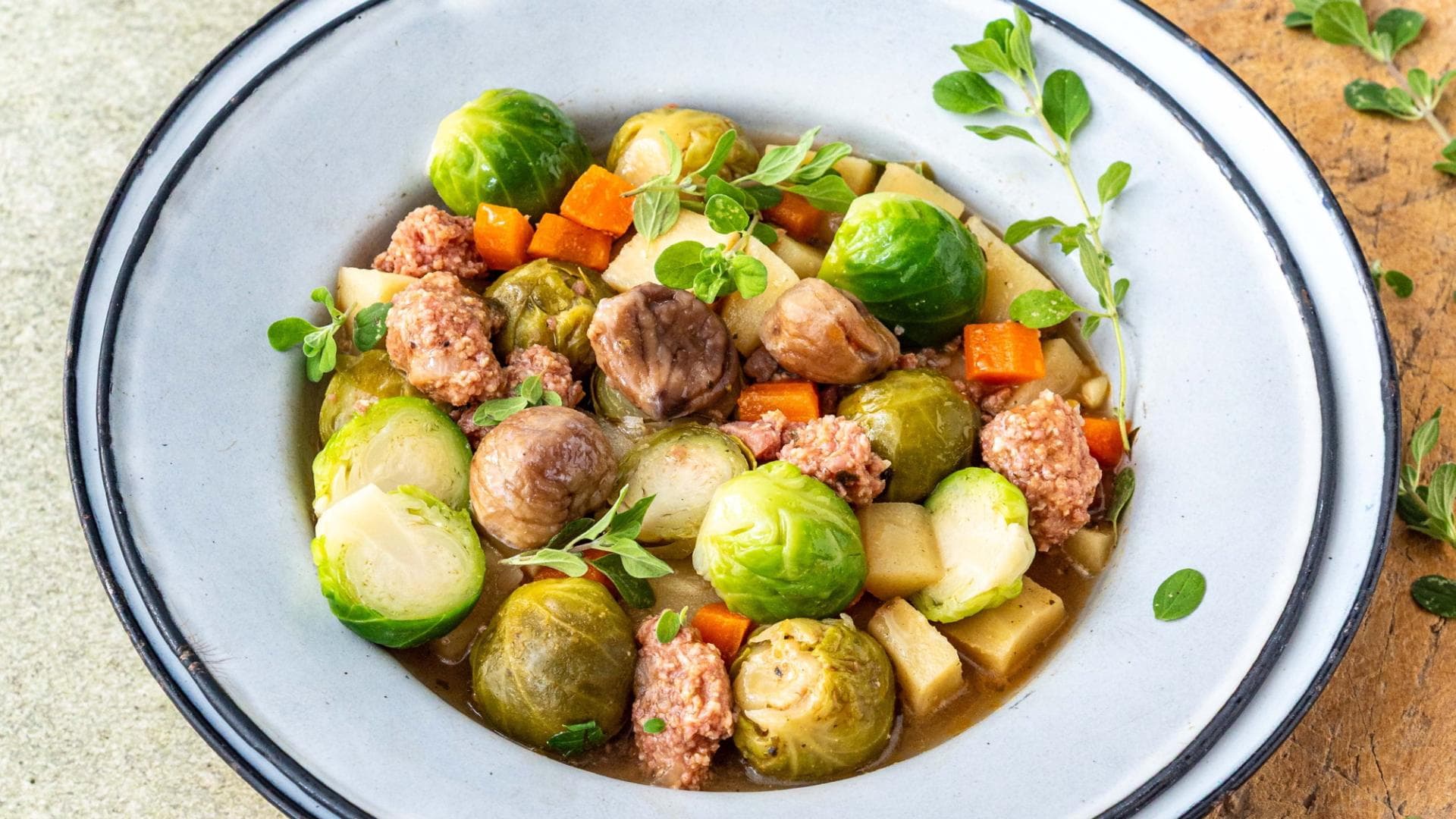 Gemüseeintopf mit Maronen Gemüseeintopf mit Maronen