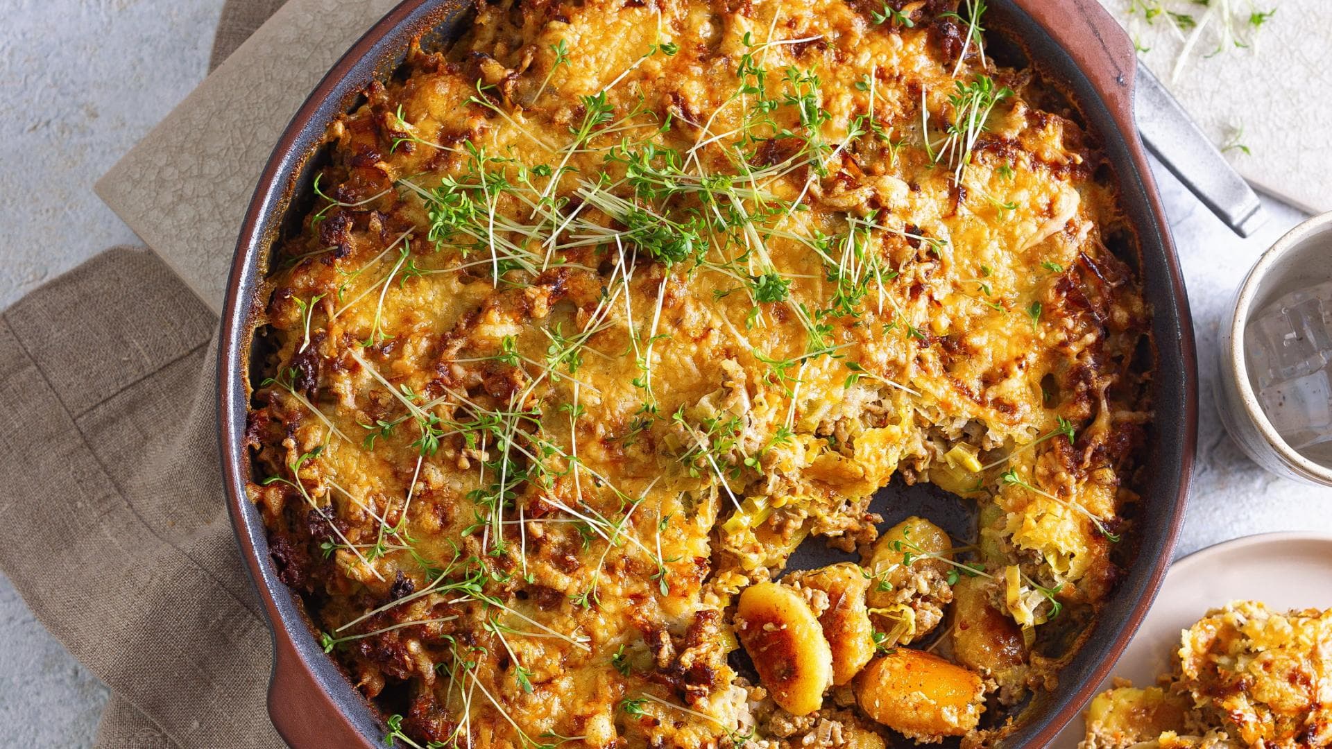 Gnocchi-Gratin mit Hackfleisch 