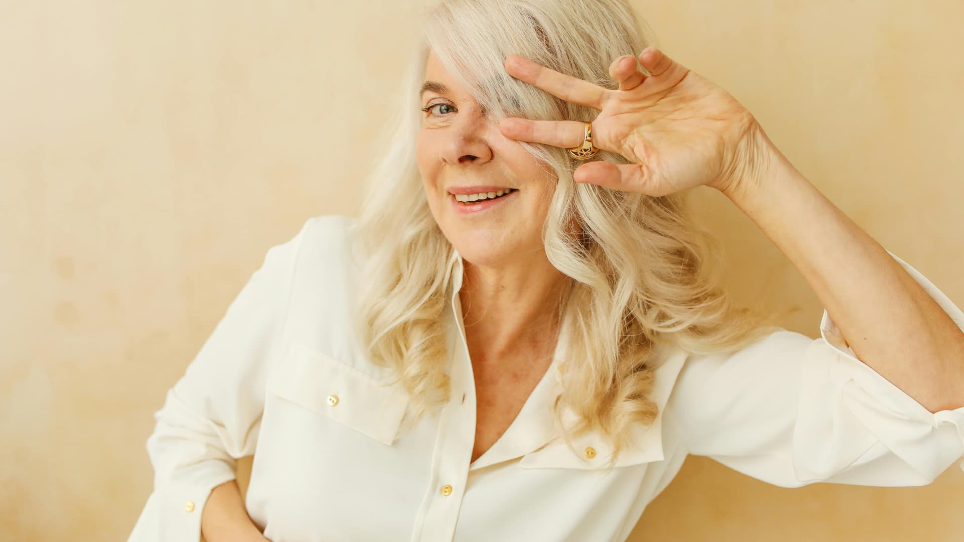 Frau mit guter Laune