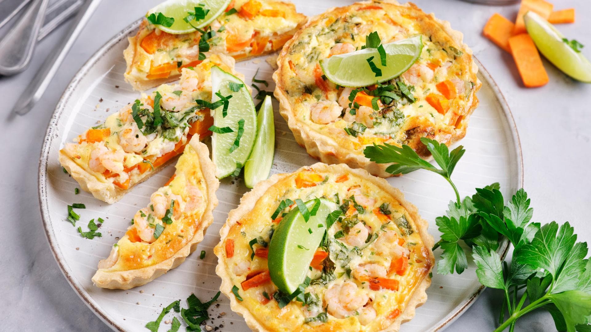 Krabben-Möhren-Tartelettes 