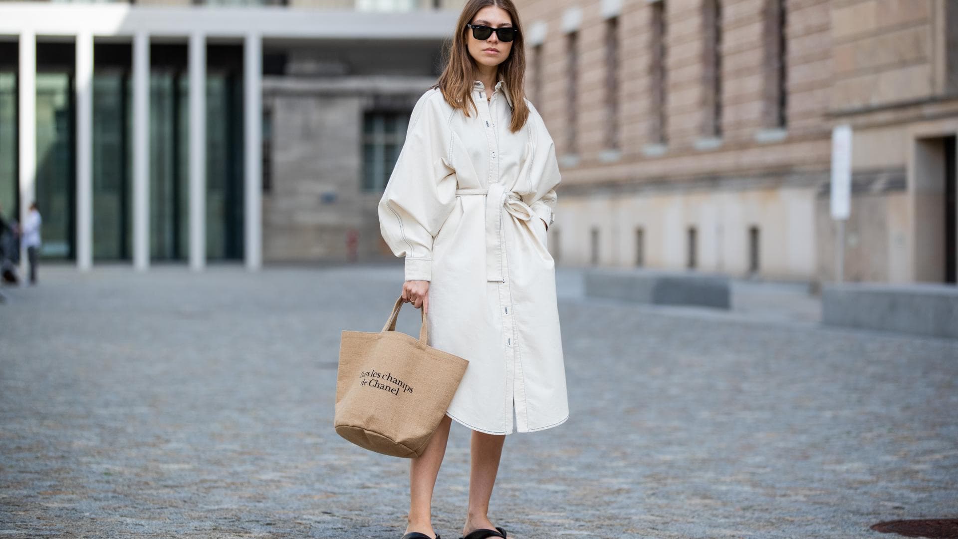 Plateau-Sandalen Streetstyle 