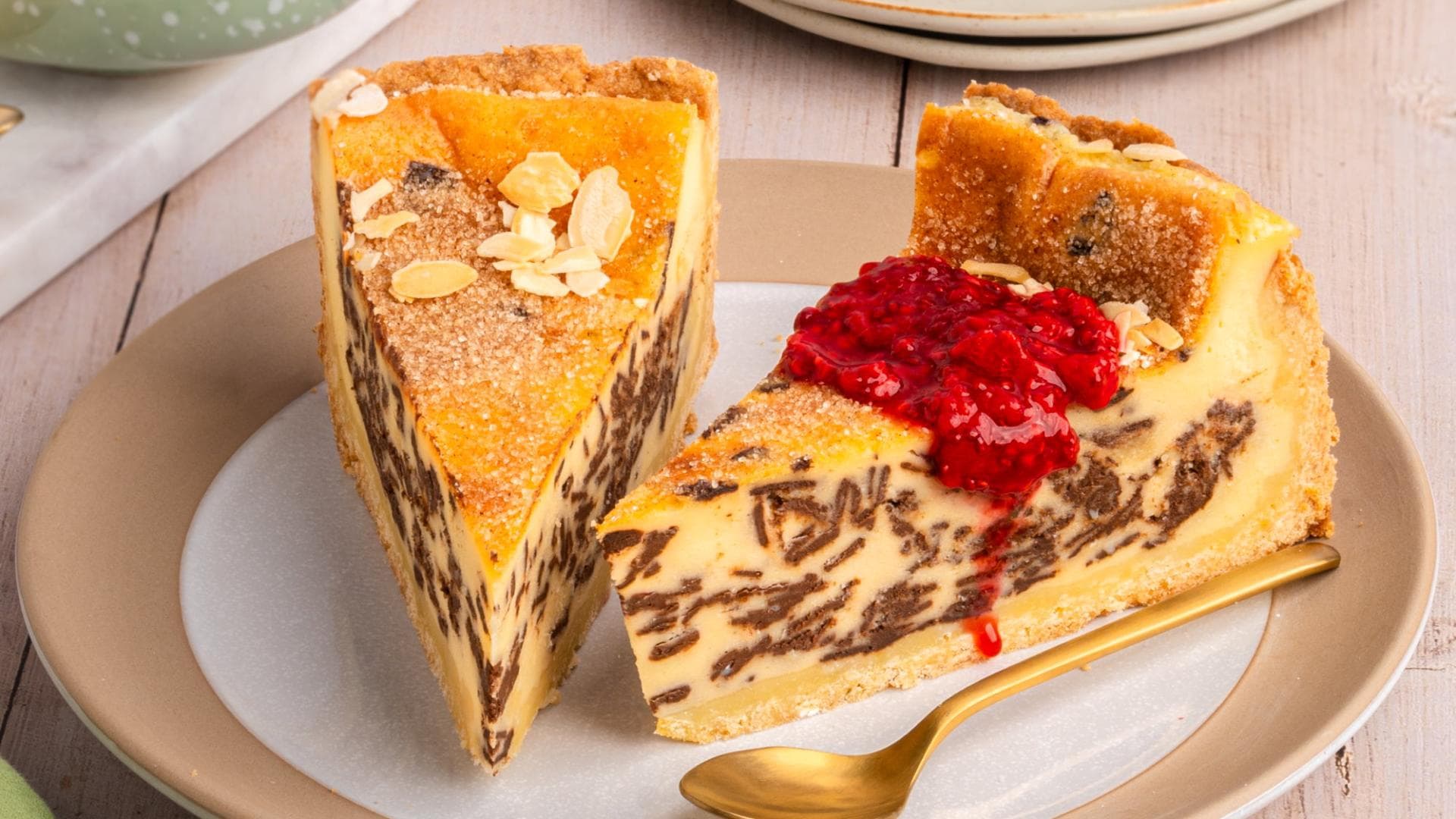 Stracciatella-Käsekuchen 