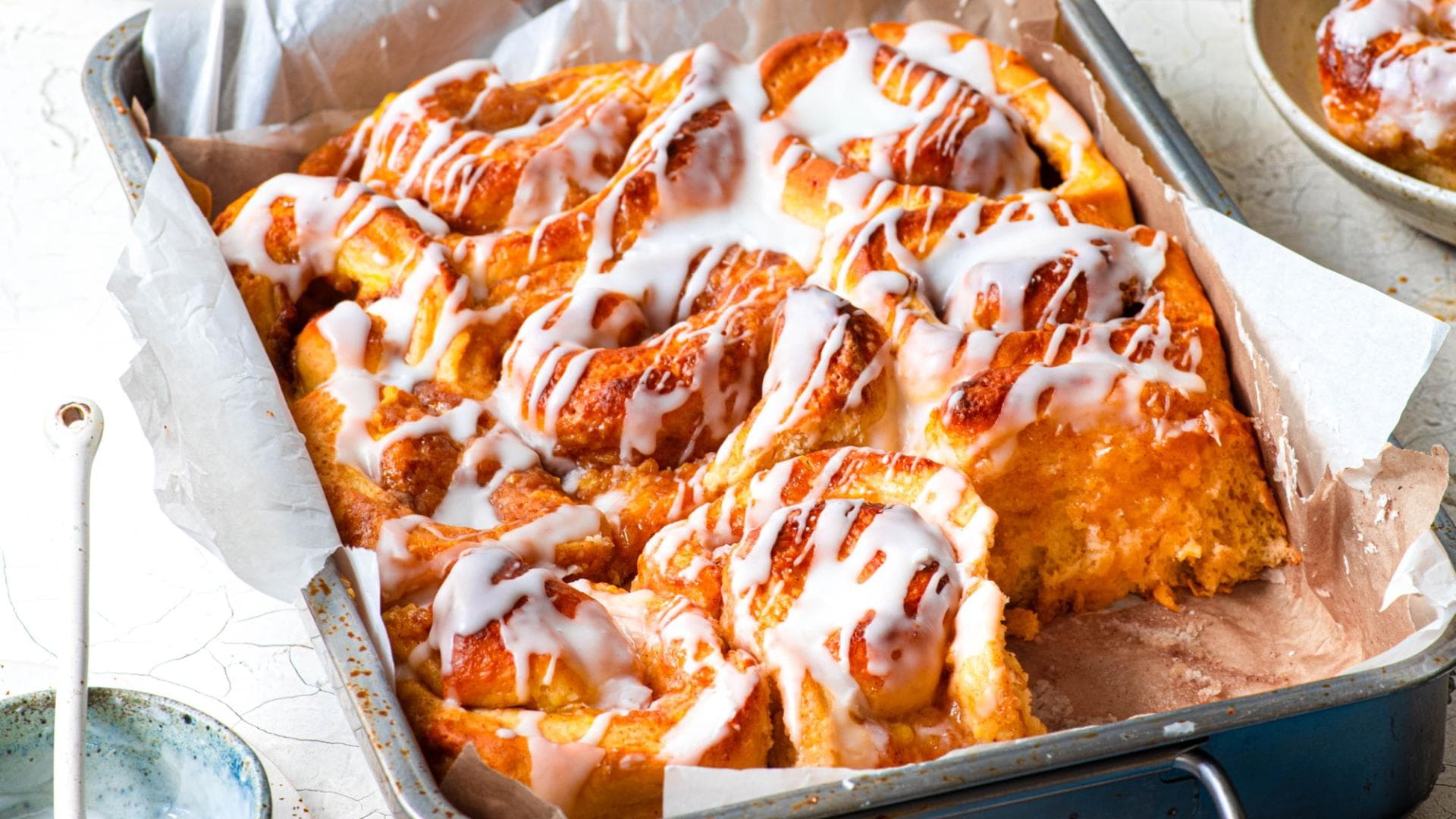 Zimtschnecken mit Vanillepudding 