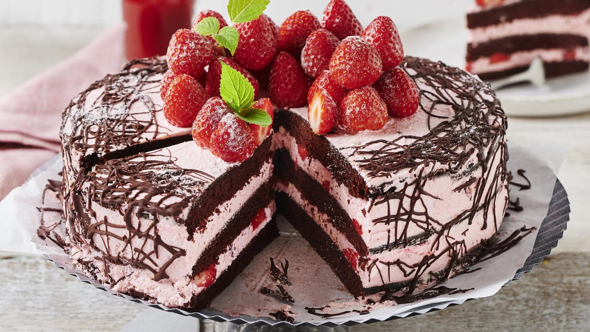 Erdbeer-Schoko-Torte Erdbeer-Schoko-Torte