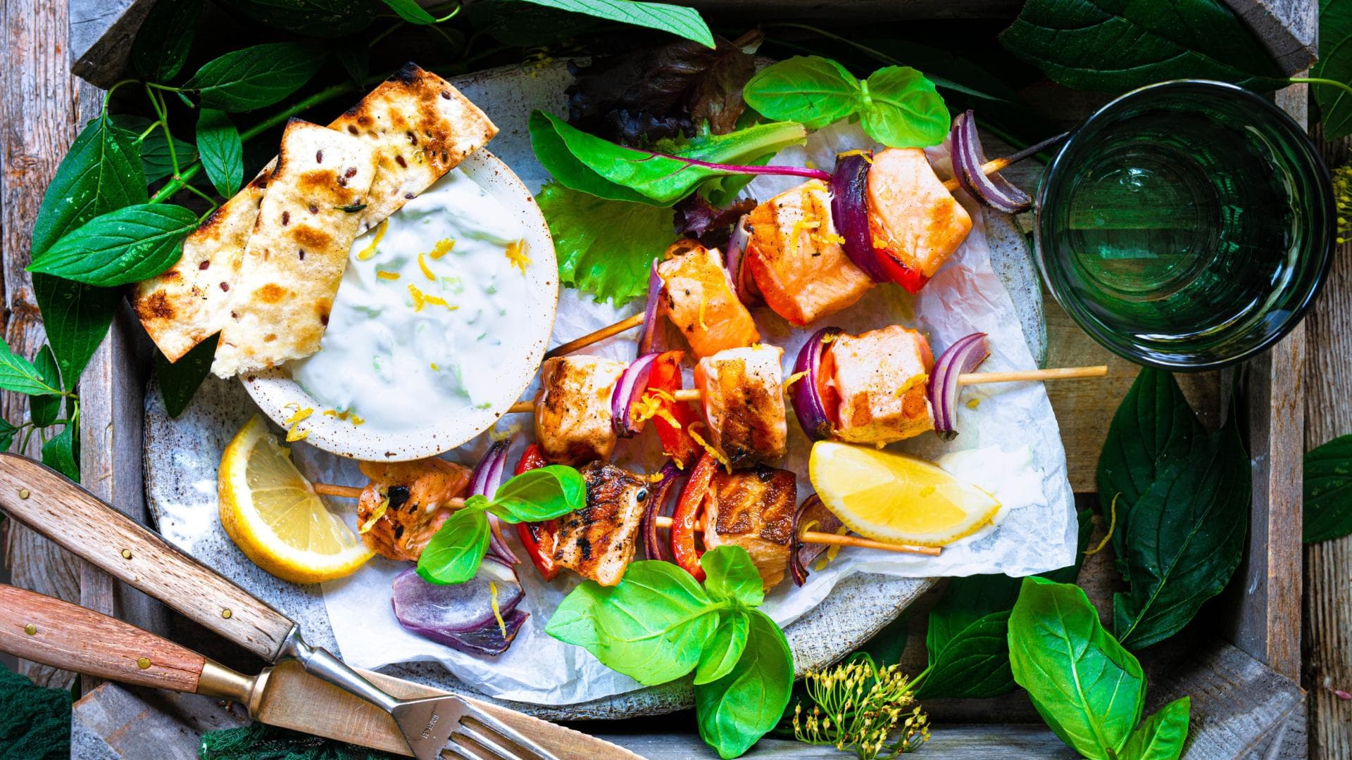 Lachs-Paprika-Spieße 