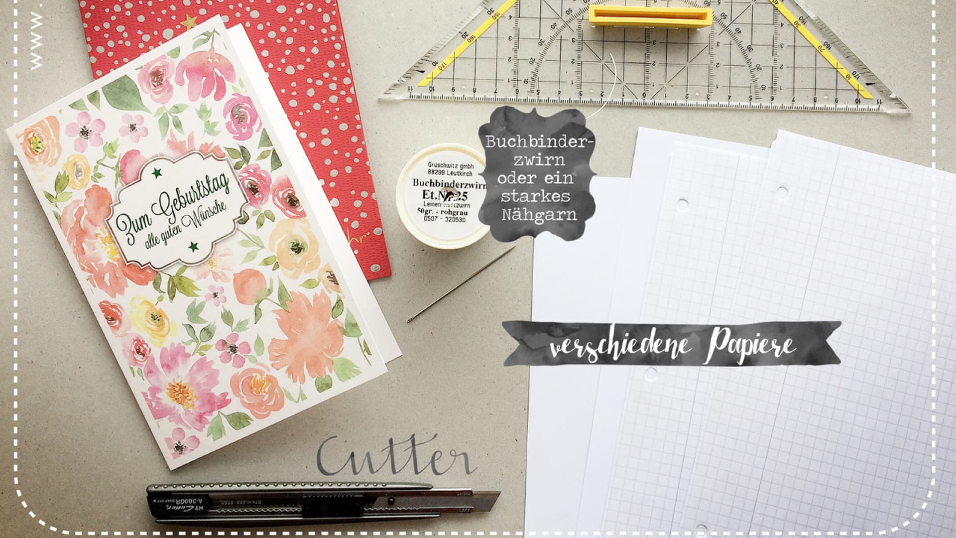 DIY Notizbuch selbermachen