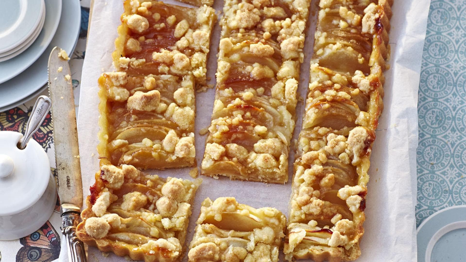 Apfeltarte mit Zimtstreuseln