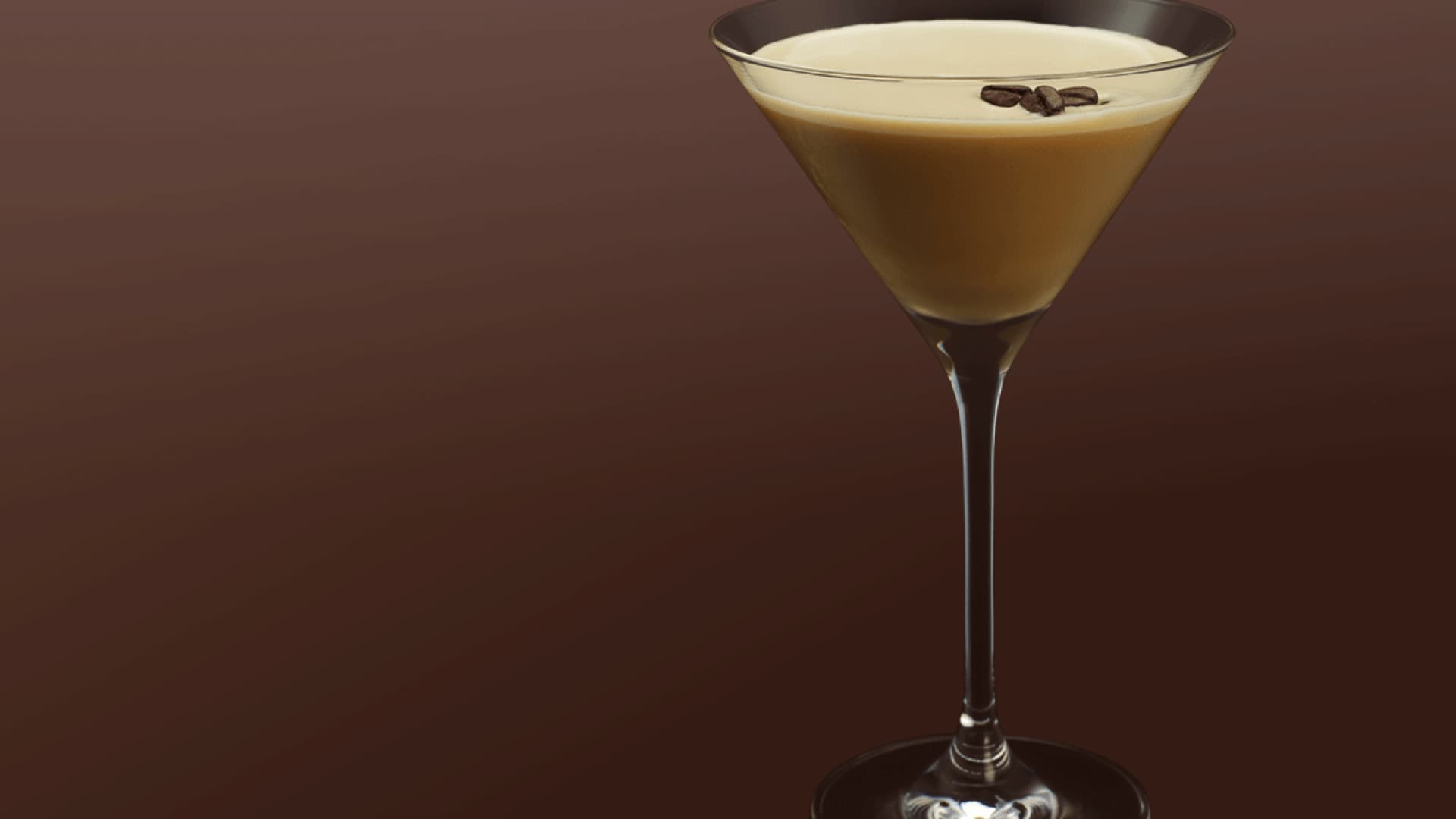 Baileys Flat White Martini Glas