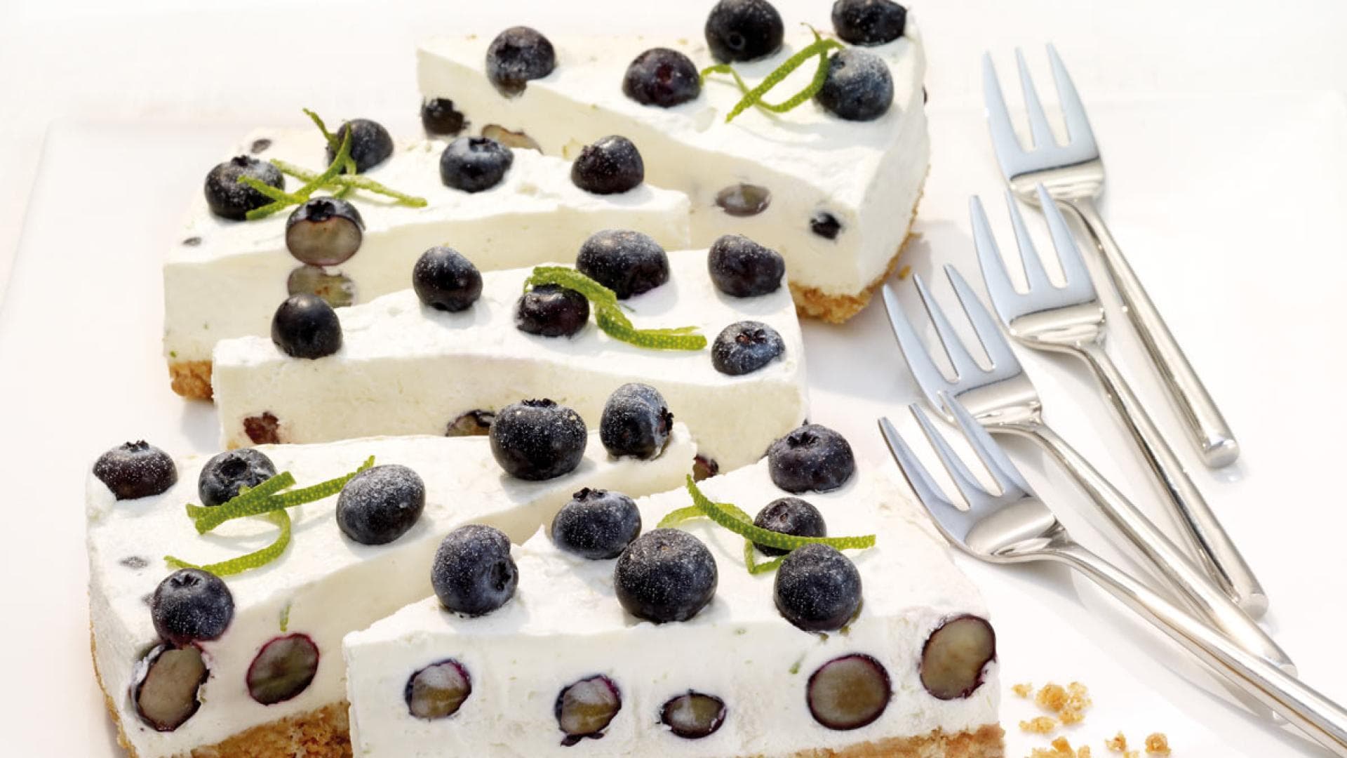 Blaubeerkuchen mit Frischkäse