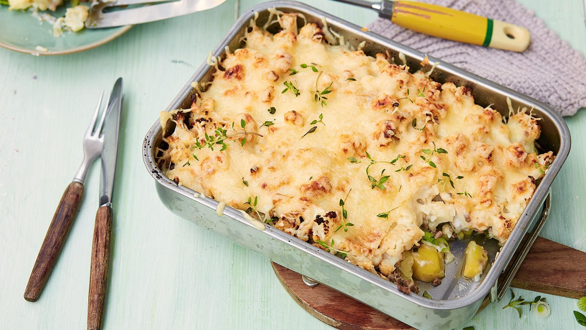 Blumenkohlauflauf mit Hackfleisch