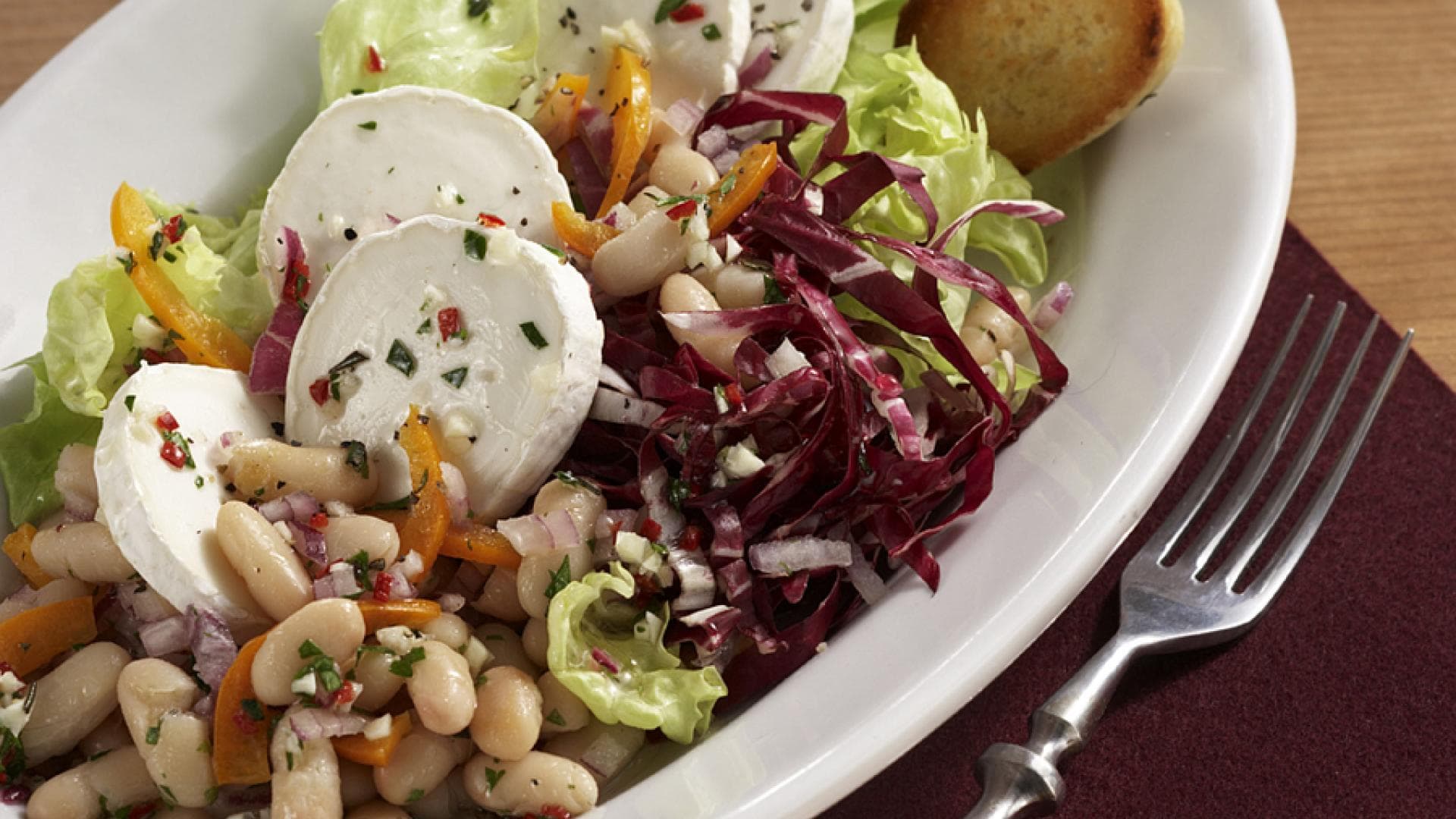 Ziegenkäsesalat &amp;quot;Haricots Blancs&amp;quot;