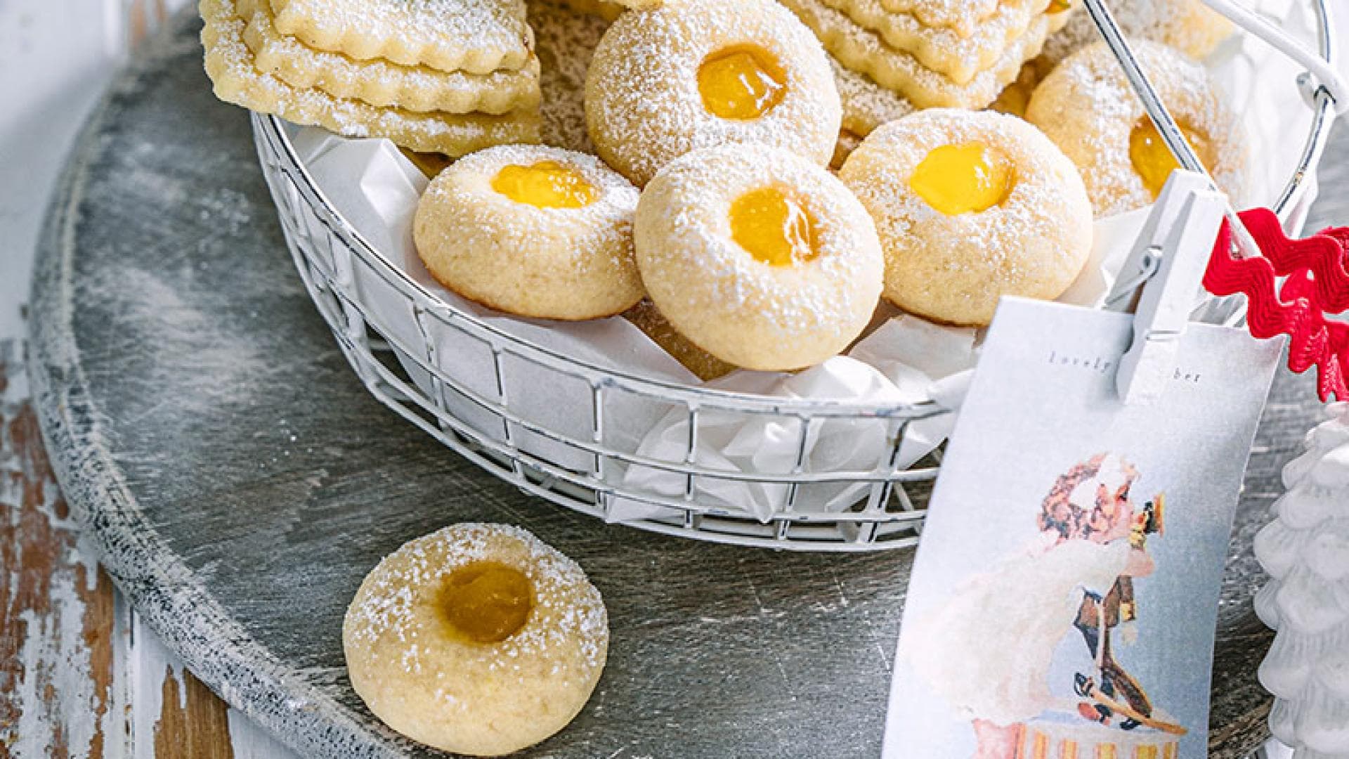 Engelsaugen mit Lemon Curd