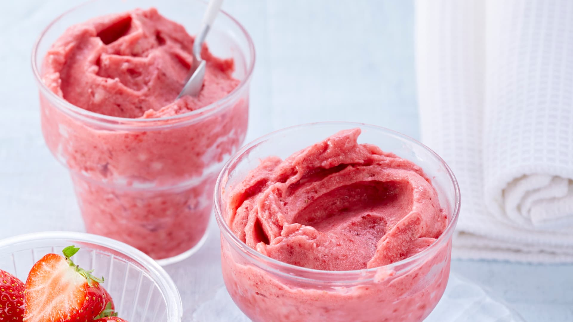 Erdbeer-Bananen-Eis Thermomix