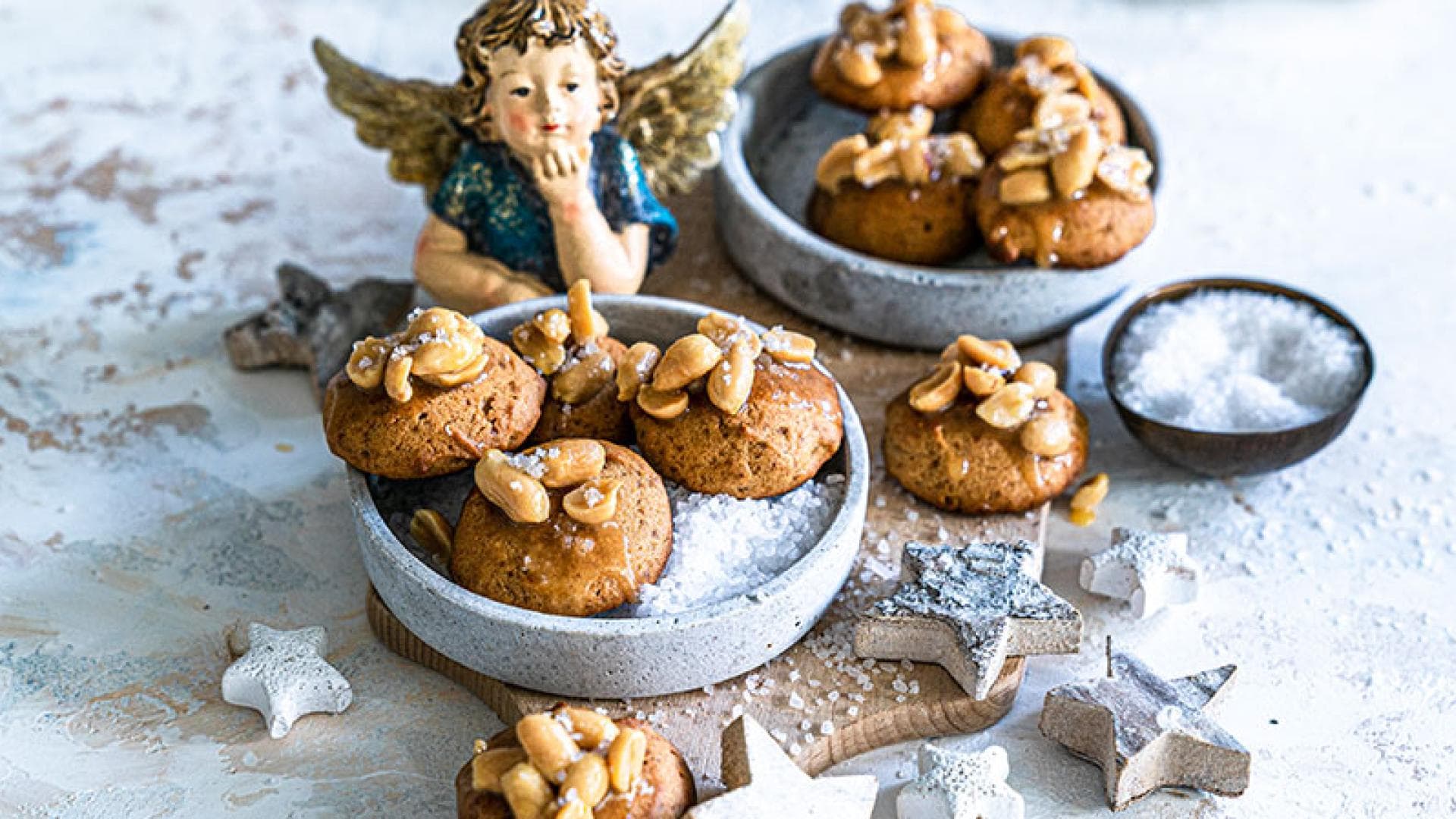 Erdnussplätzchen mit Honig-Karamell 