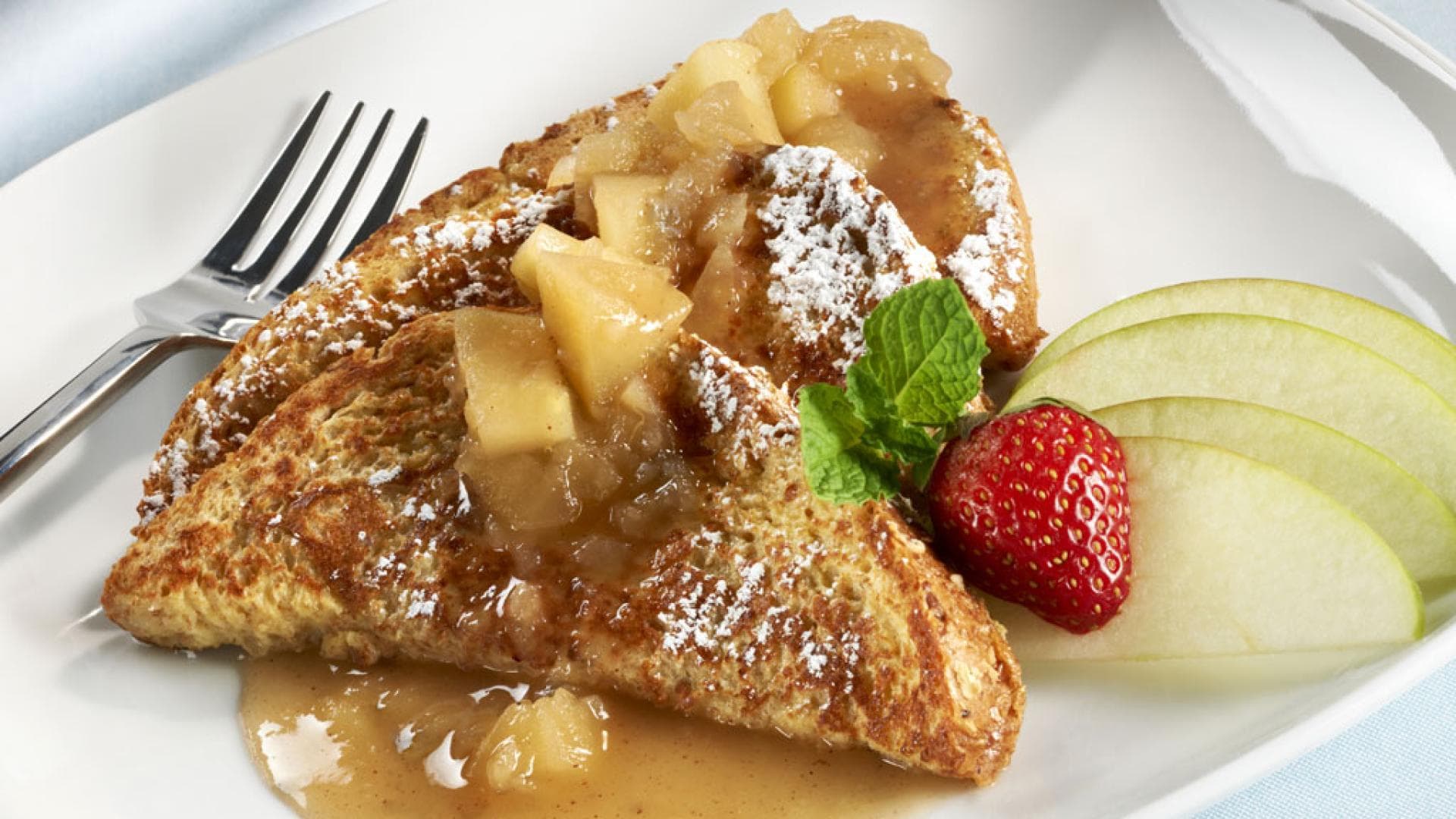French Toast mit Apfelkompott