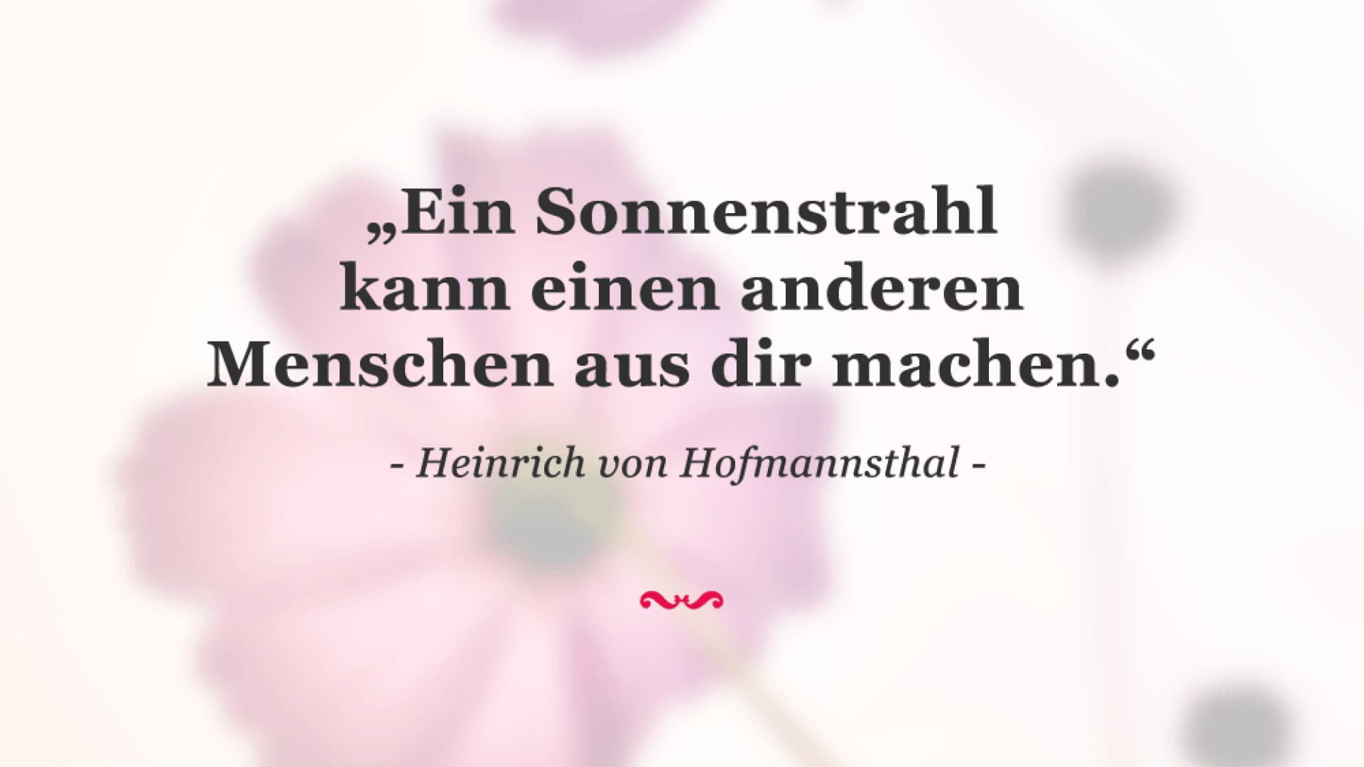 Spruch des Tages für den 1. Juni