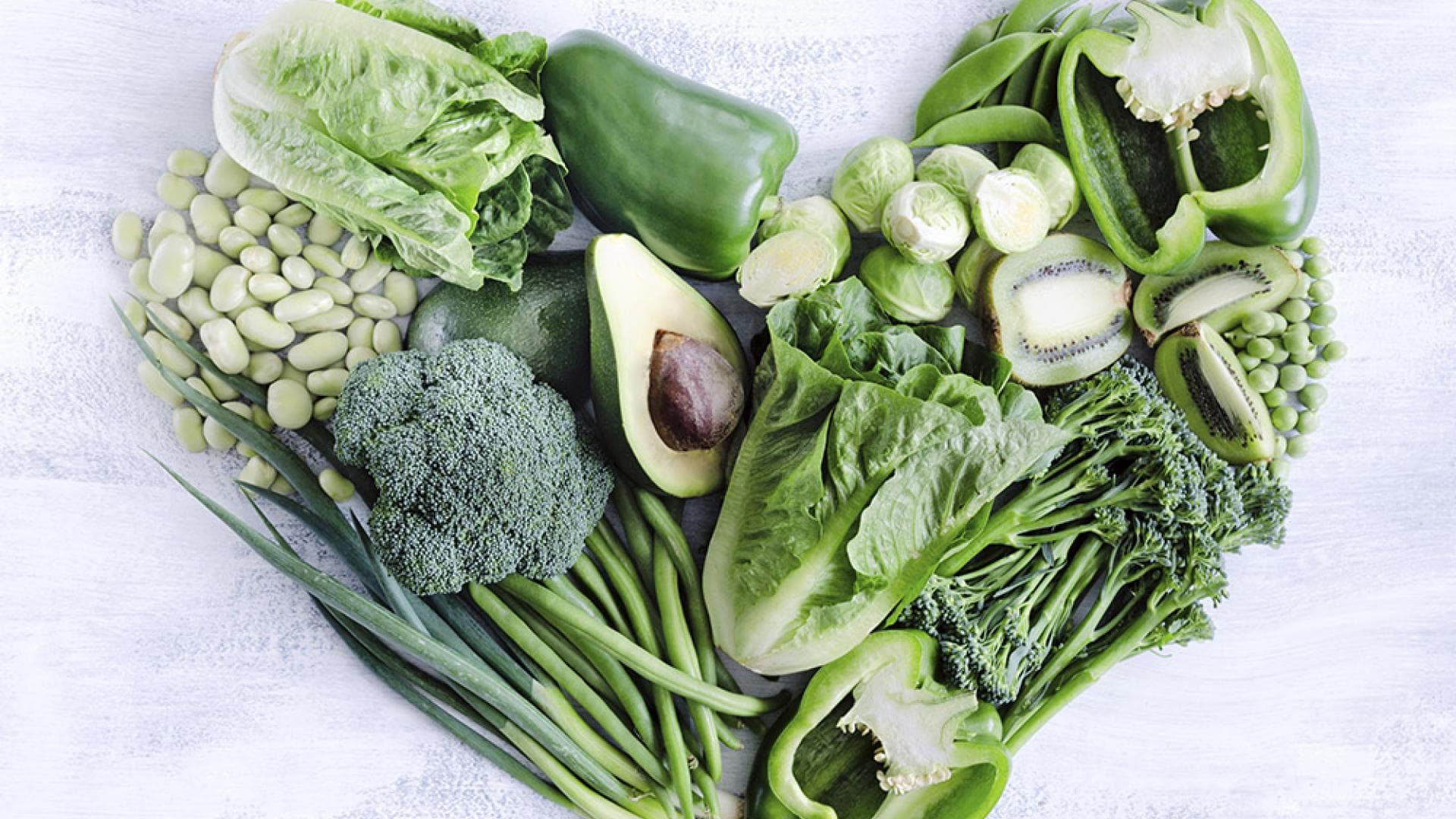 Grünes Gemüse ist gesund 