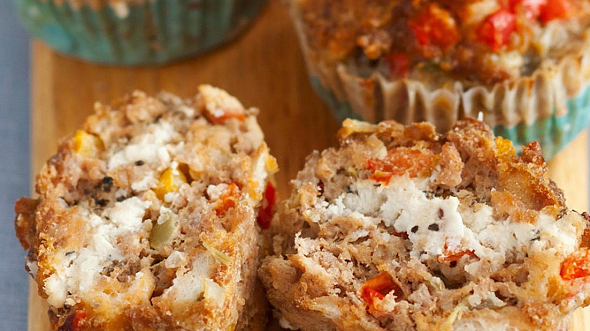 laktosefreie Hackfleischmuffins mit Hirtenkäse