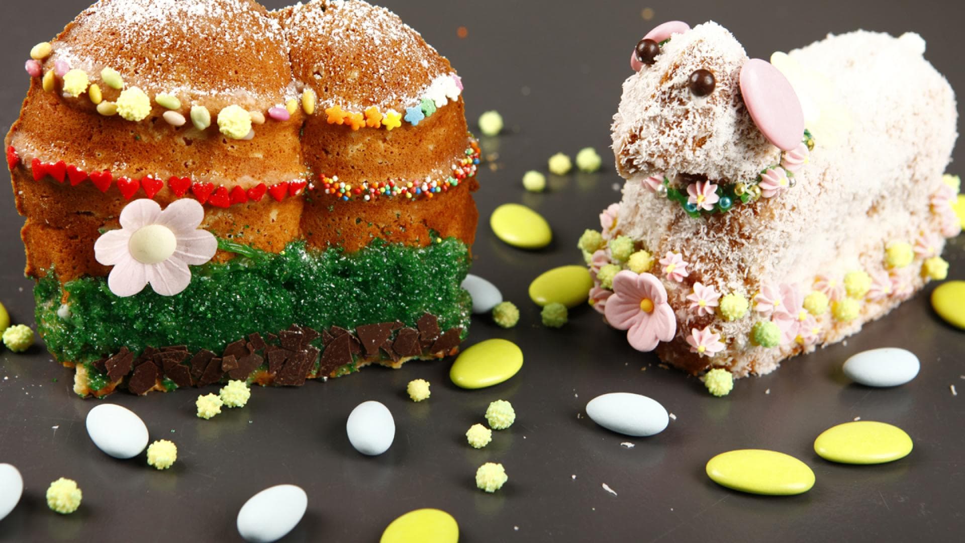 Süßes Lamm & bunte Ostereier