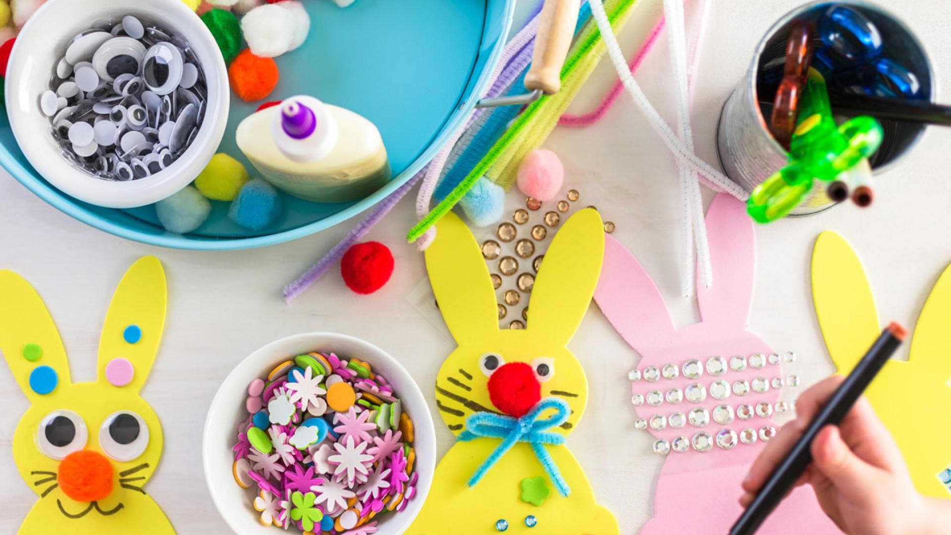 Osterbastelei mit Kindern