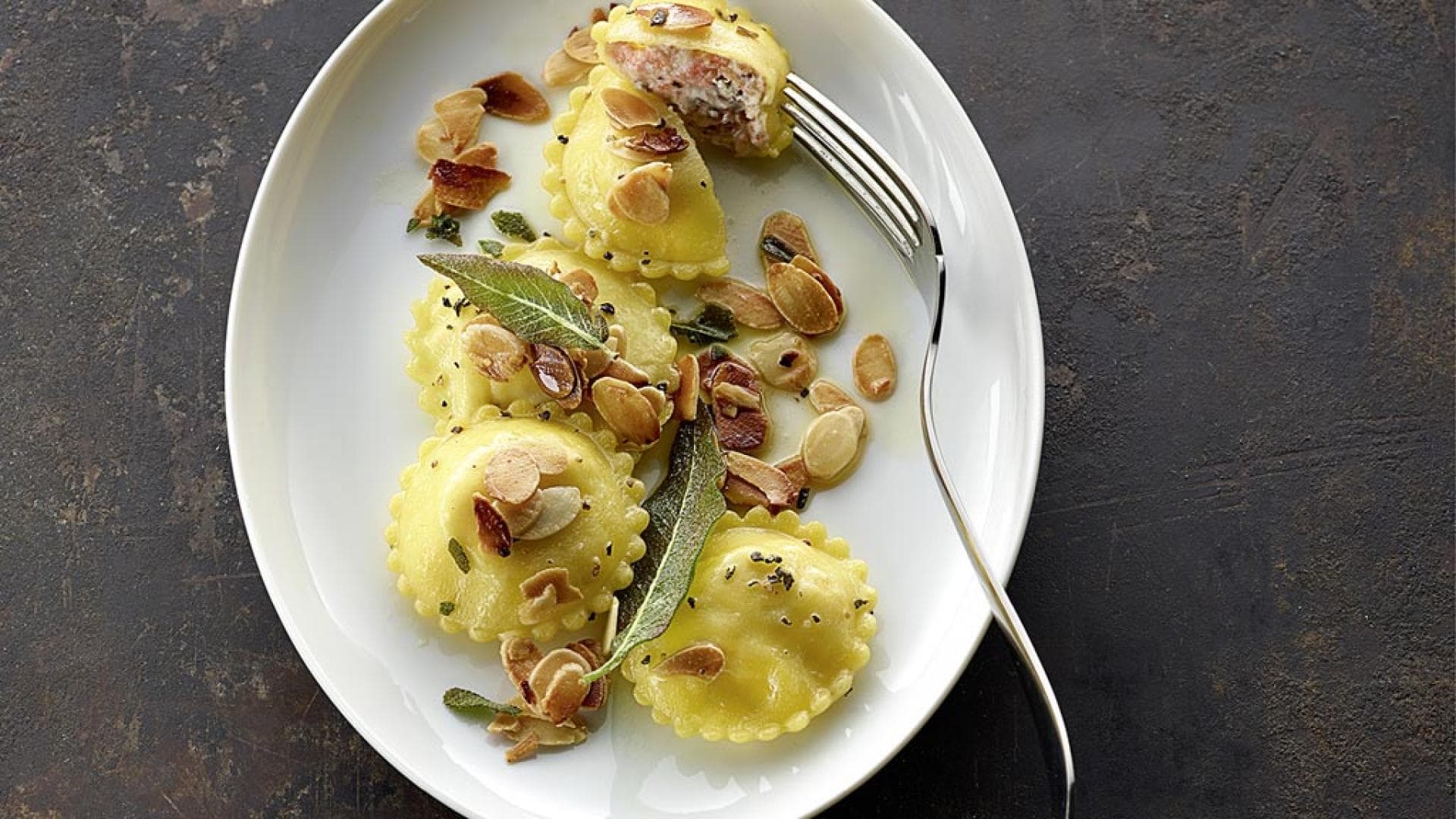 Ravioli mit Frischkäse-Feigen-Füllung