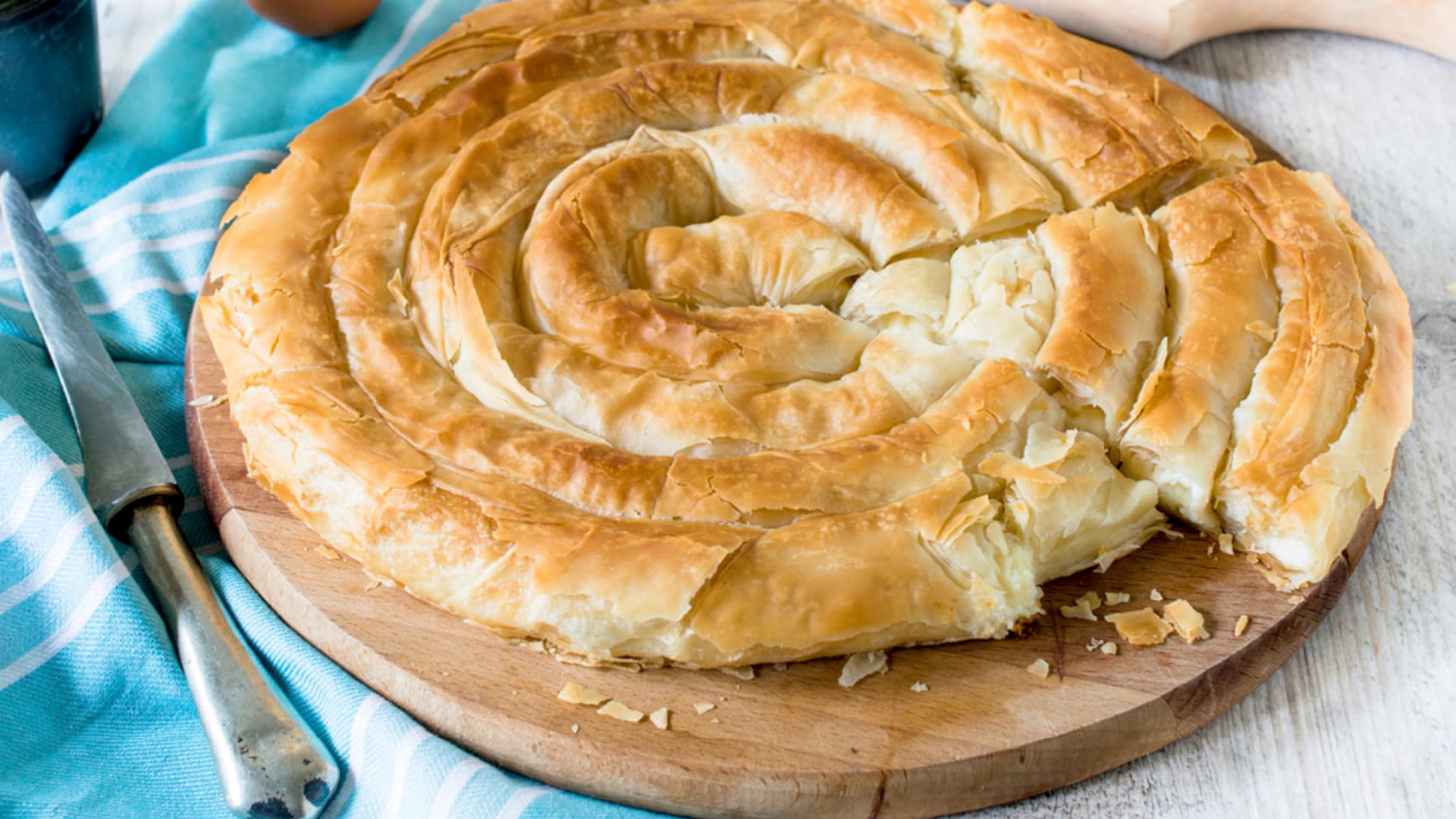 Gefüllte Teigschnecke