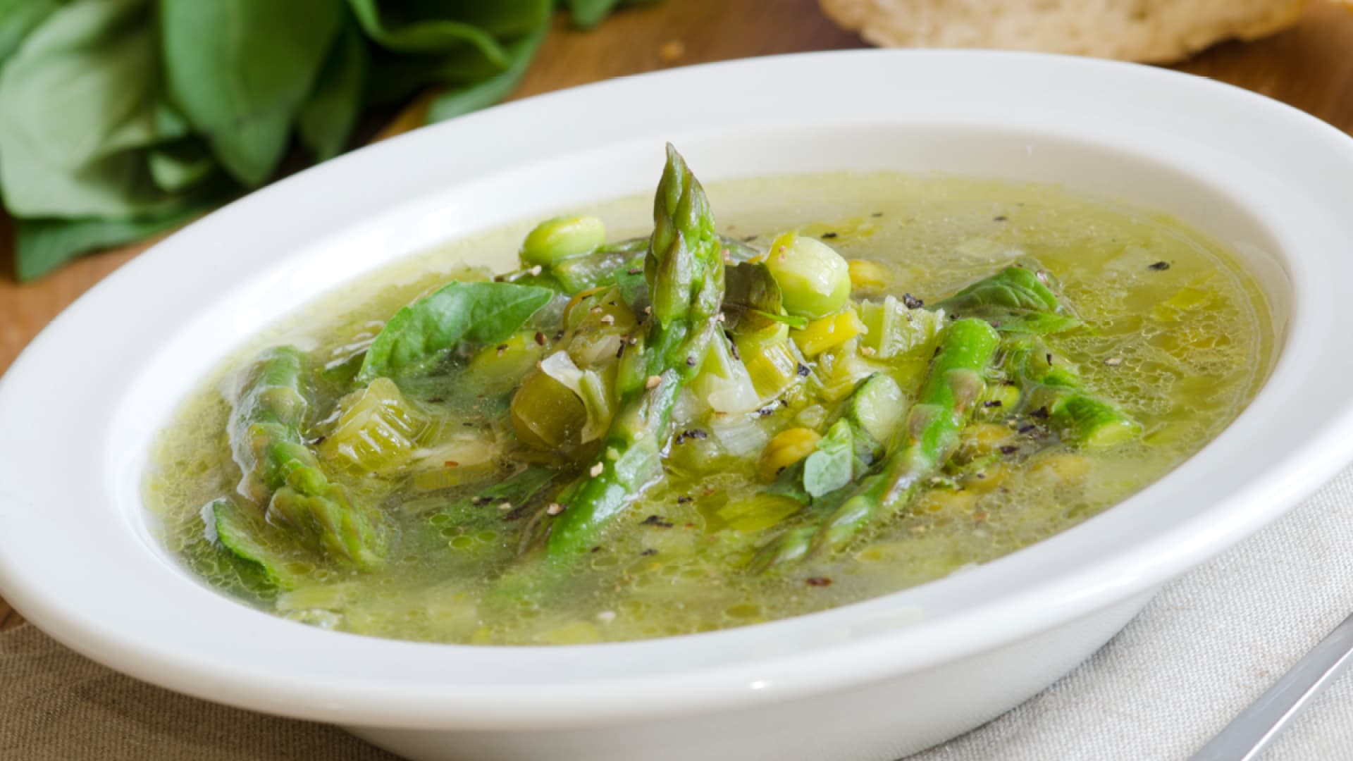 Spargelsuppe ohne Sahne