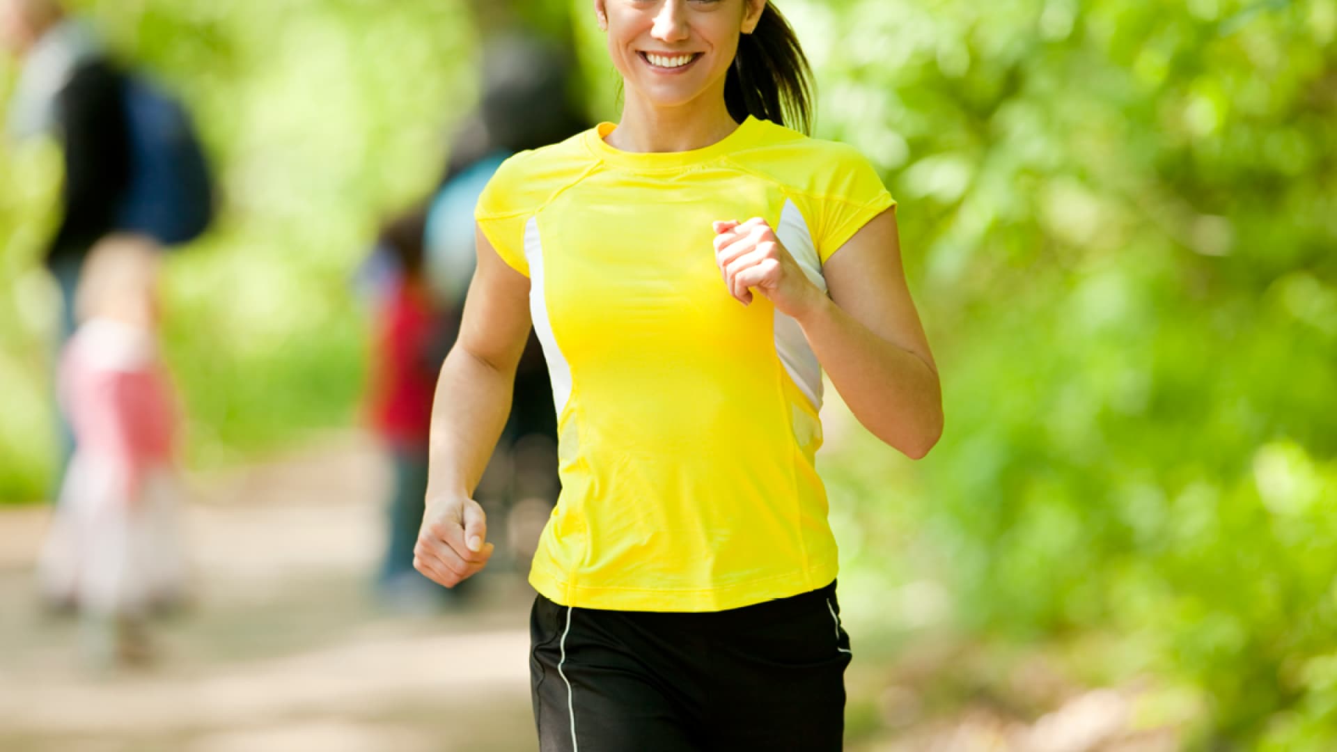 Frau in Sport-Outfit