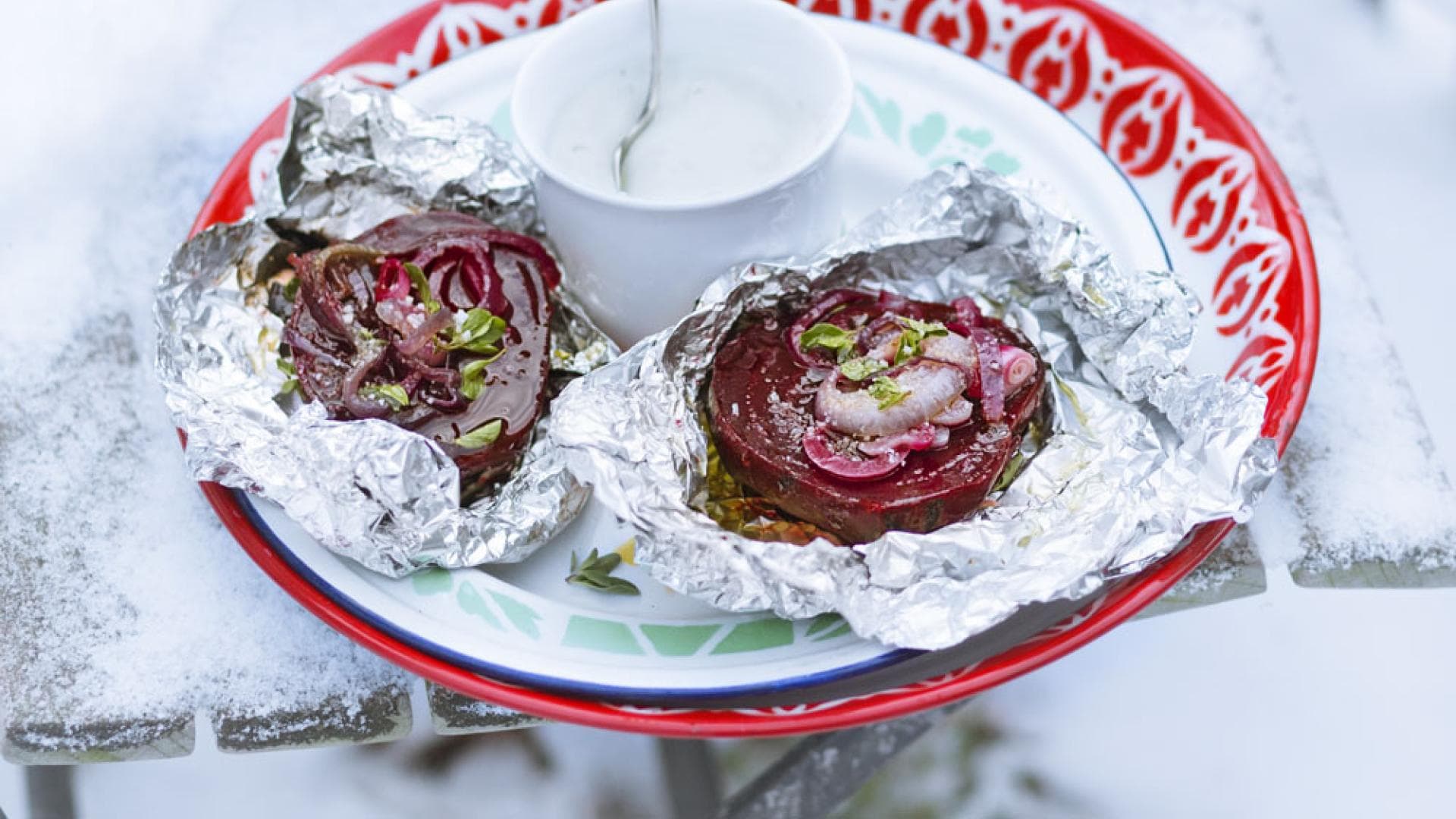 Rote Bete Wasabi Schmand