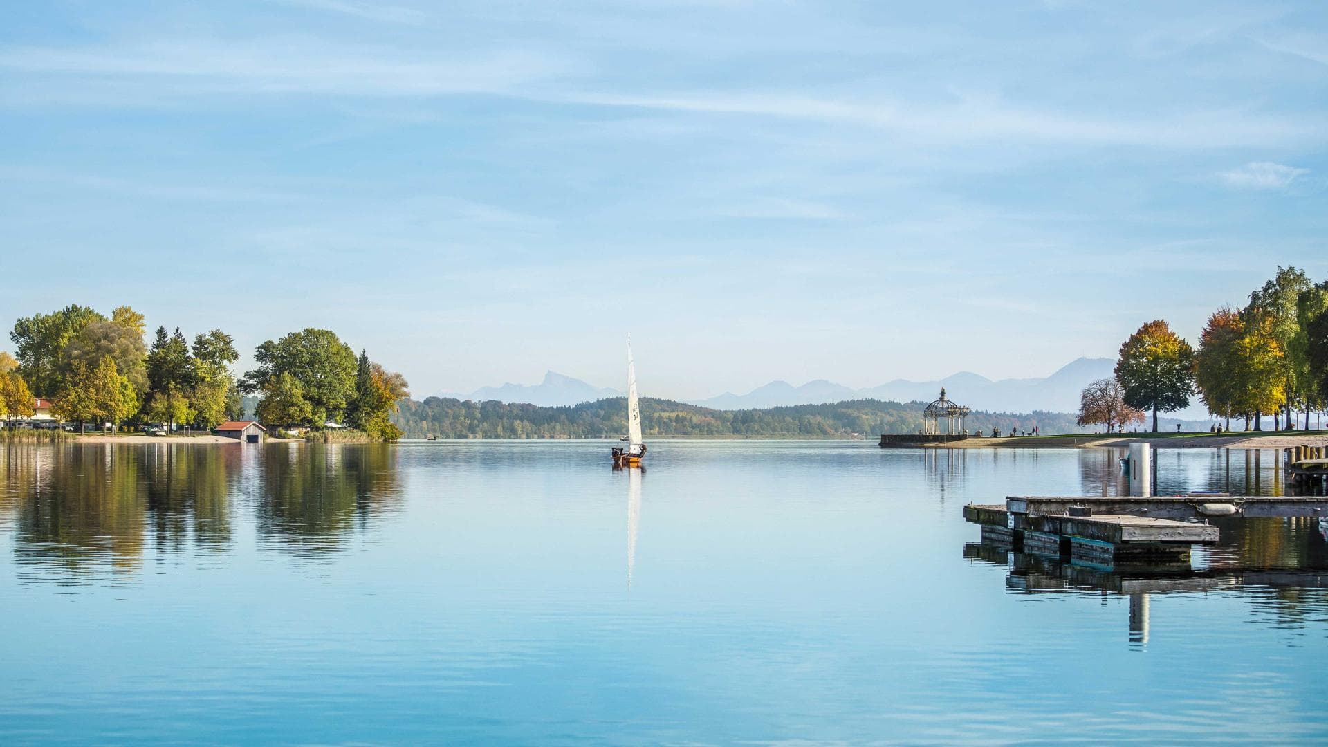 Camping, See, Meer, Ausblick