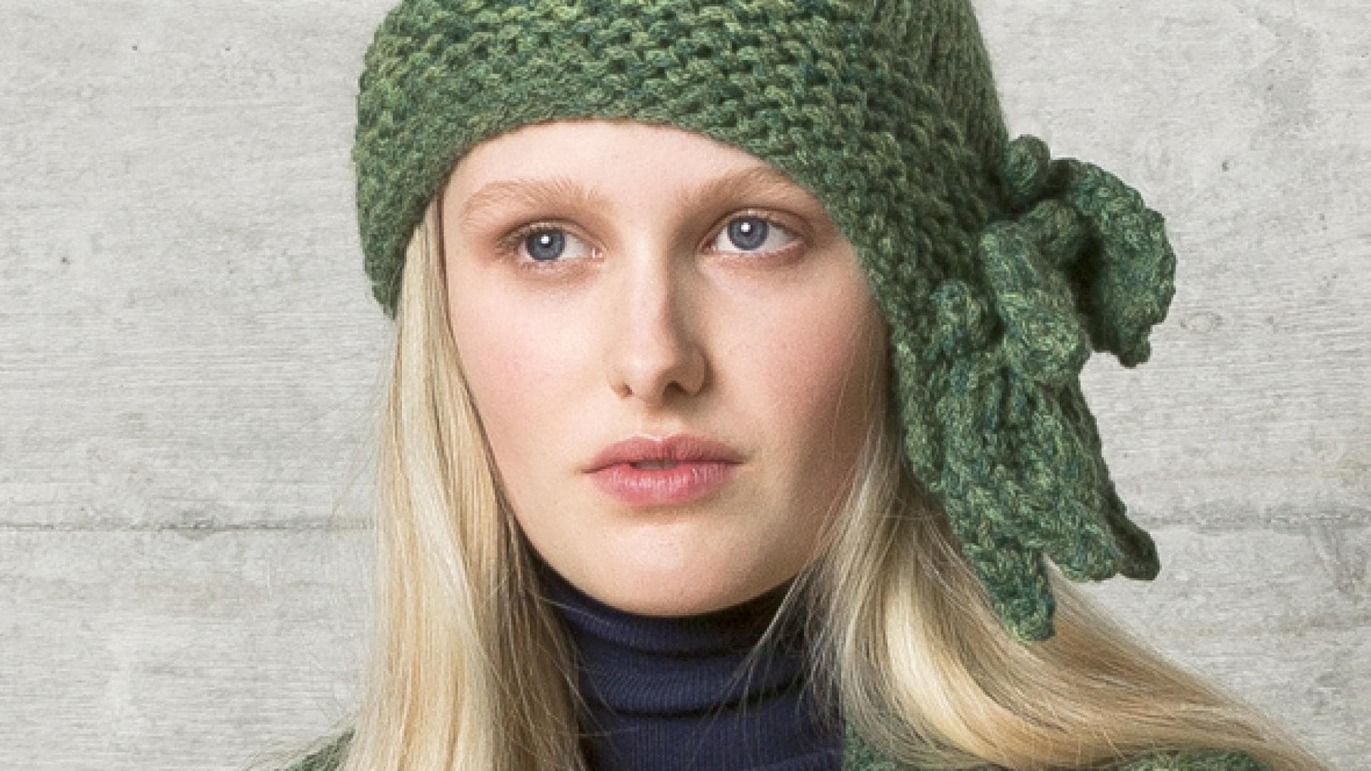 Strickanleitung Mütze mit Blattmuster