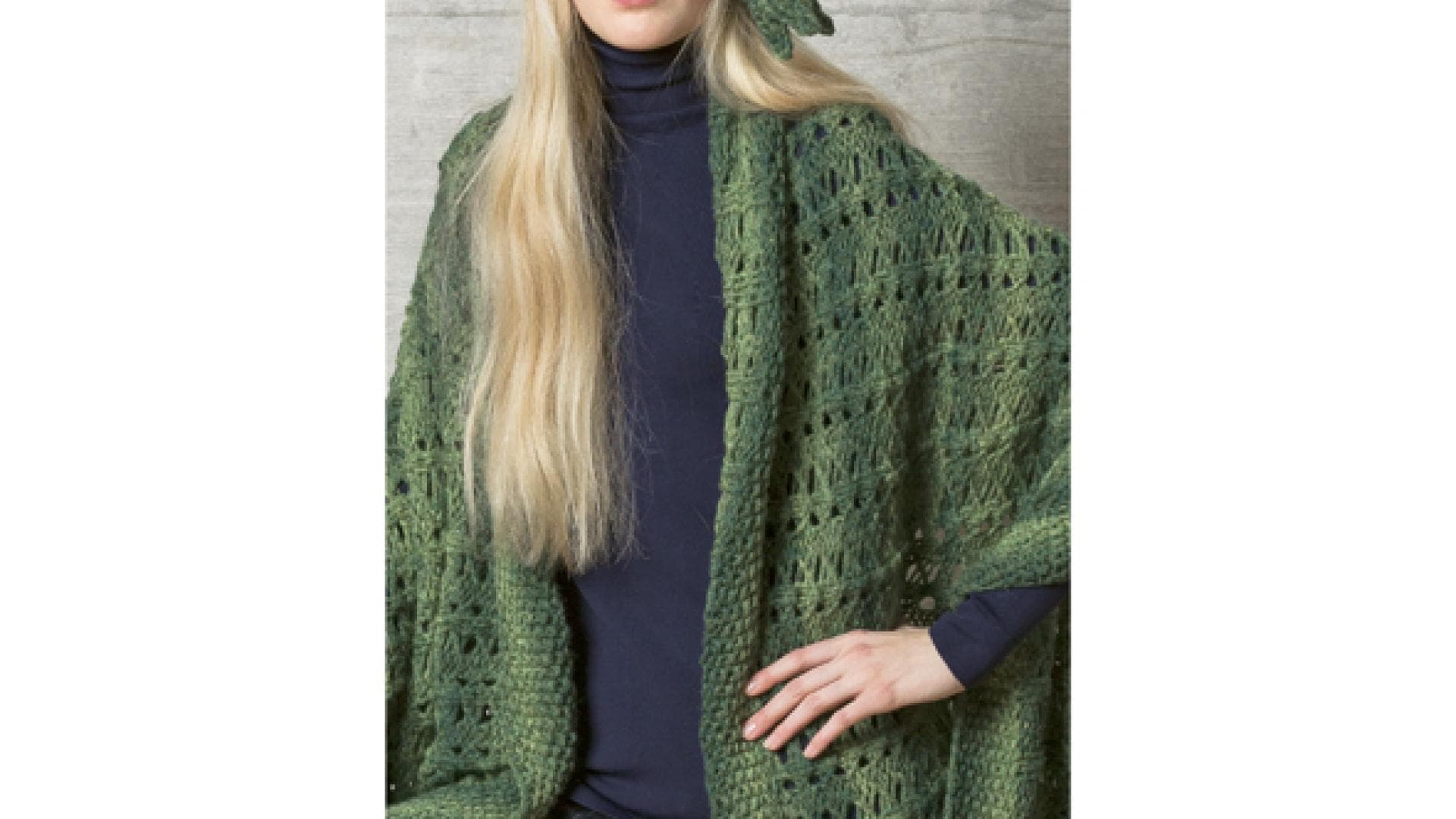 Schickes Schultertuch mit dezentem Muster