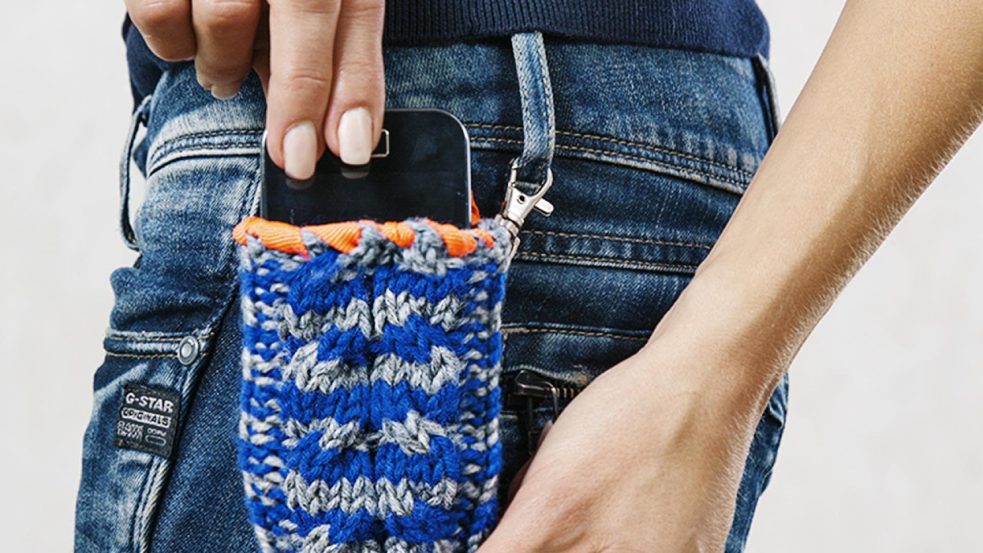 Strickhülle Smart-Phone