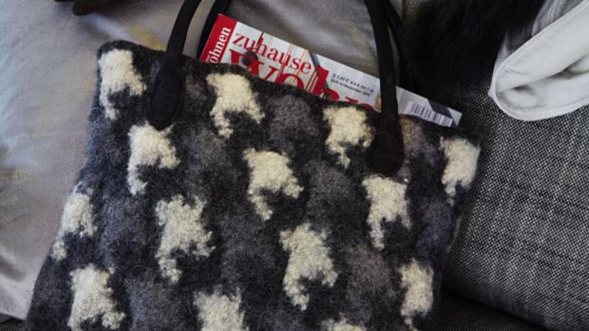 Stricktasche zum Selbermachen mit Anleitung von zuhausewohnen.de 
