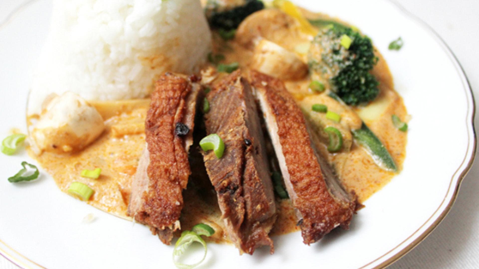 Thaicurry Knusperente