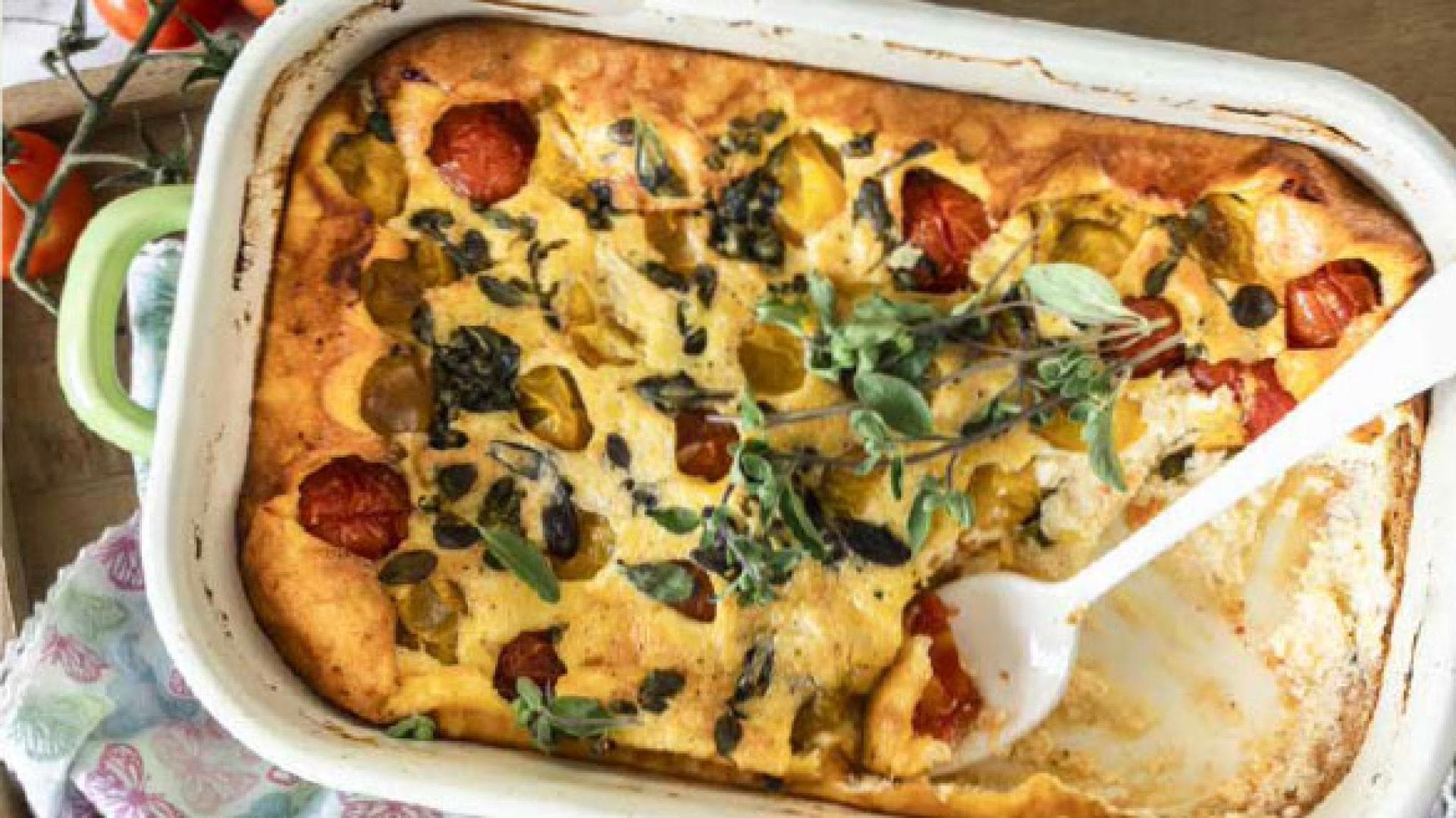 Tomaten-Clafoutis mit Majoran 