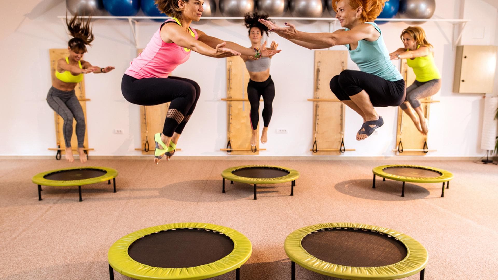 Trampolin springen