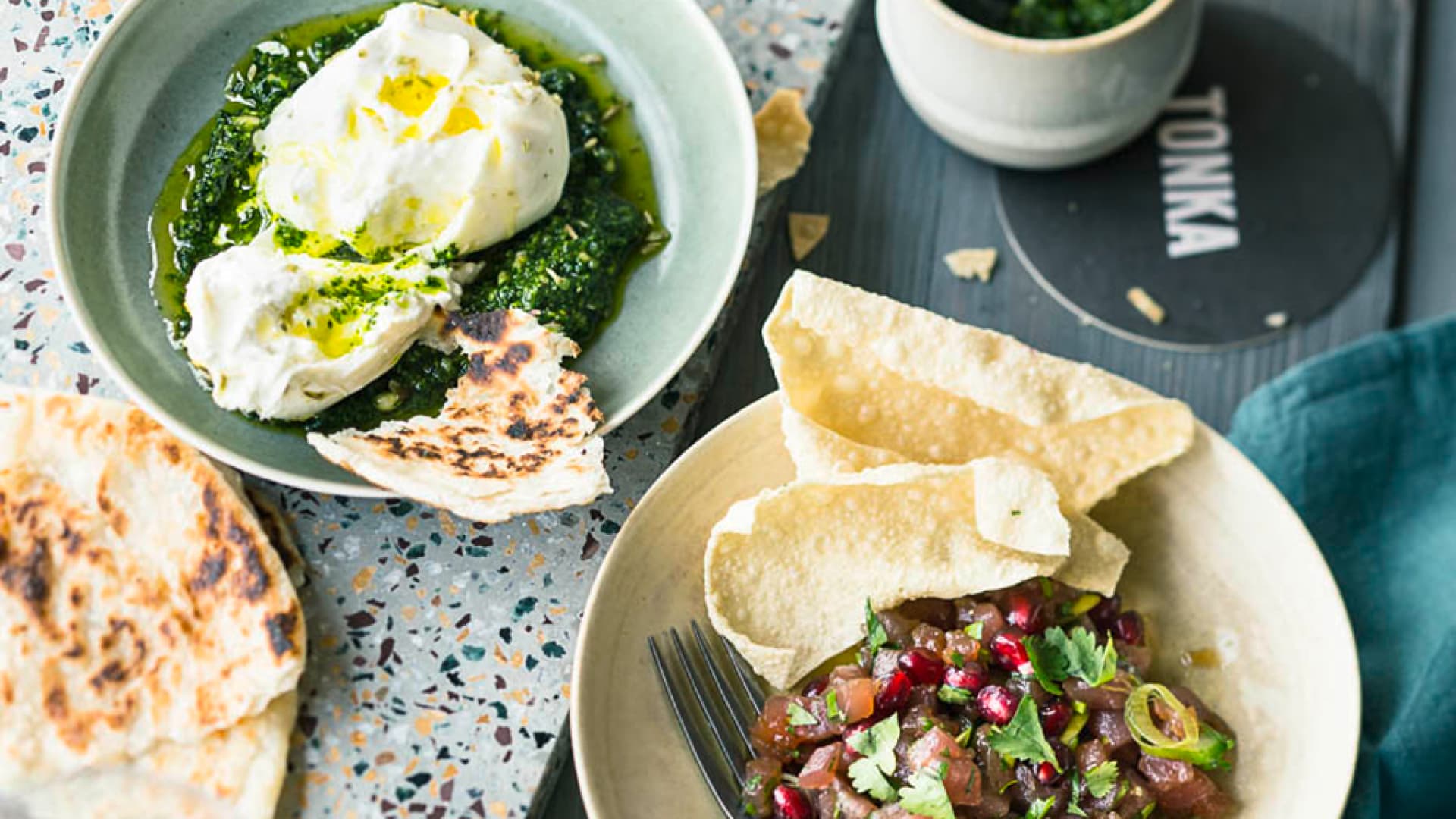 Tuna-Tatar mir Burrata