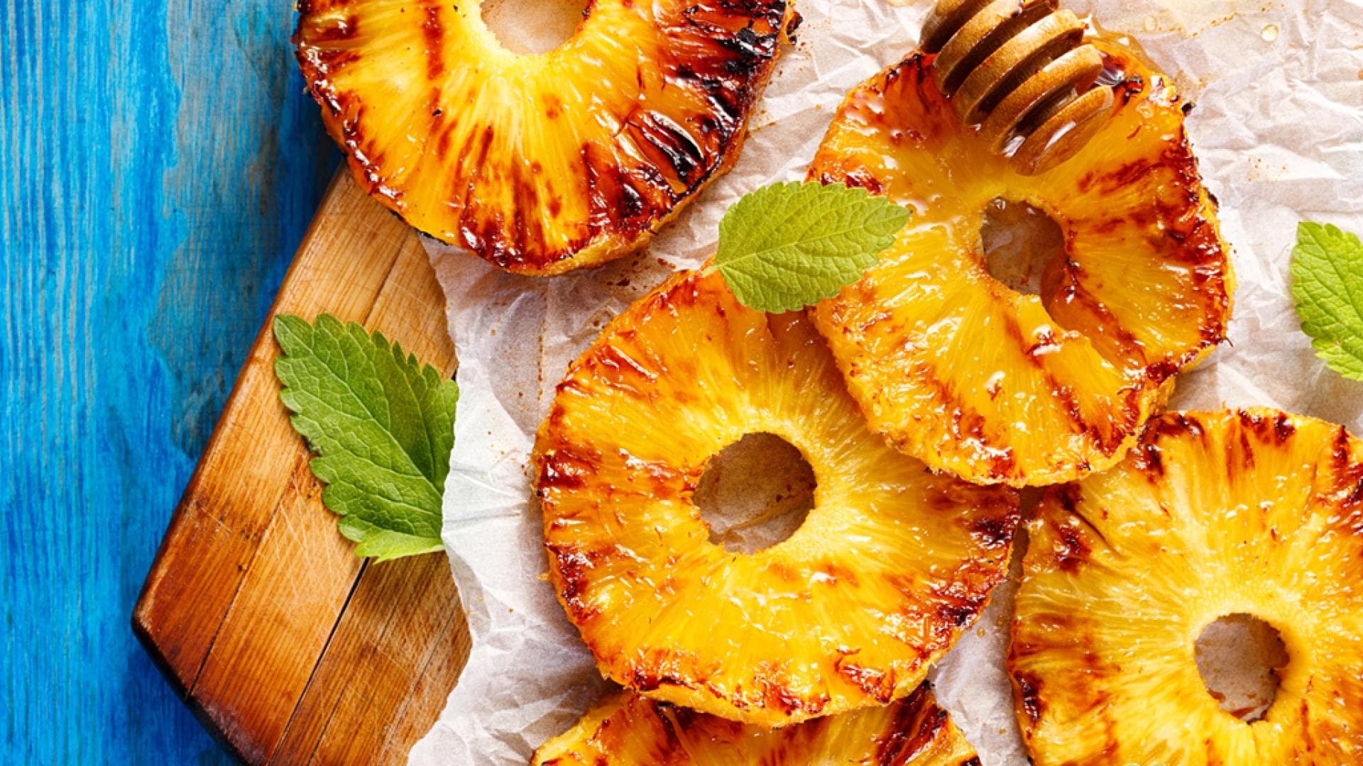 Vegetarisch Grillen: Gegrillte Ananas