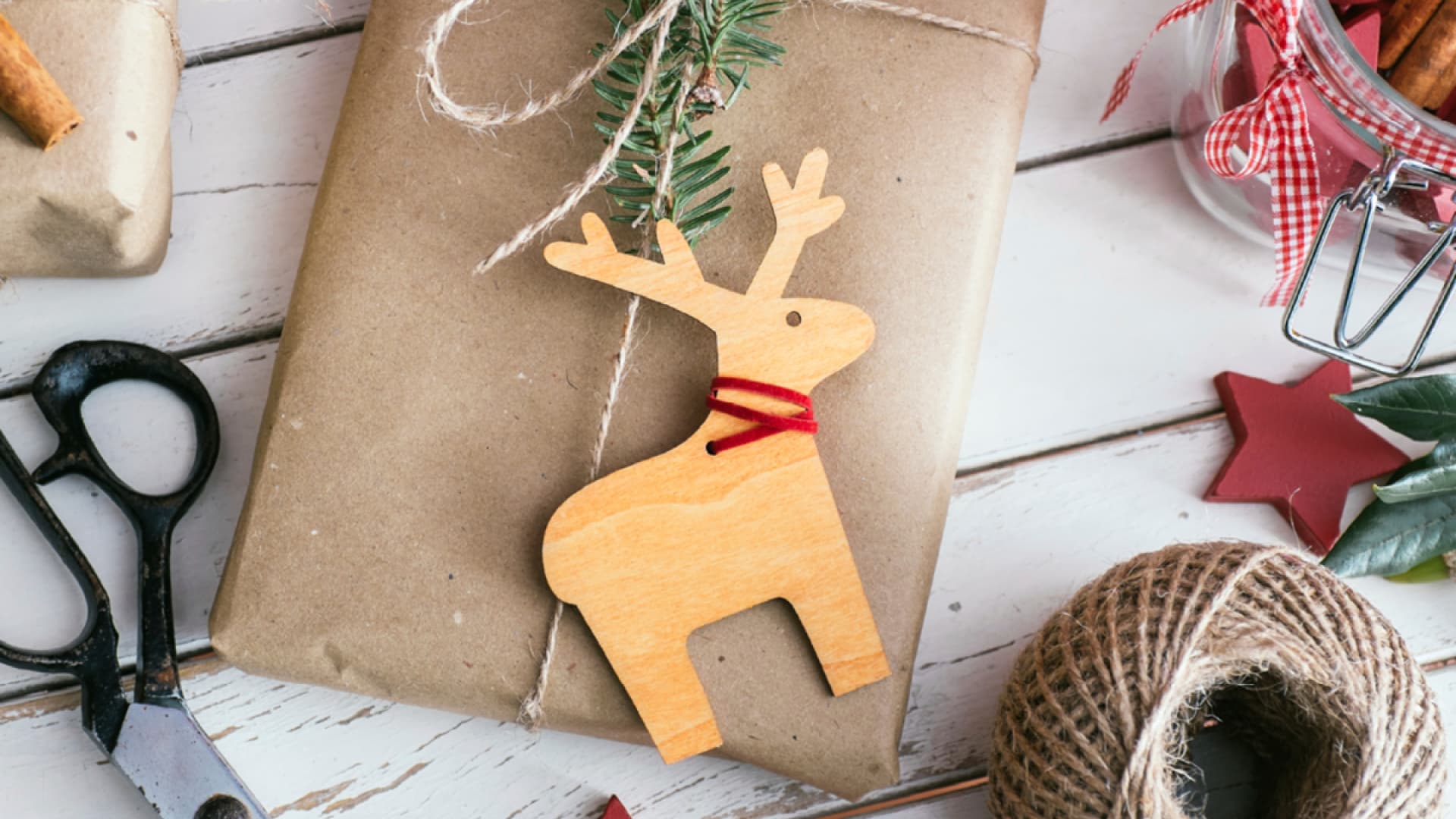 Weihnachtliche Geschenkverpackung