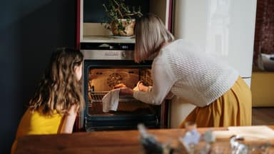 Kuchen im Backofen