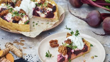 Rote-Beete-Quiche